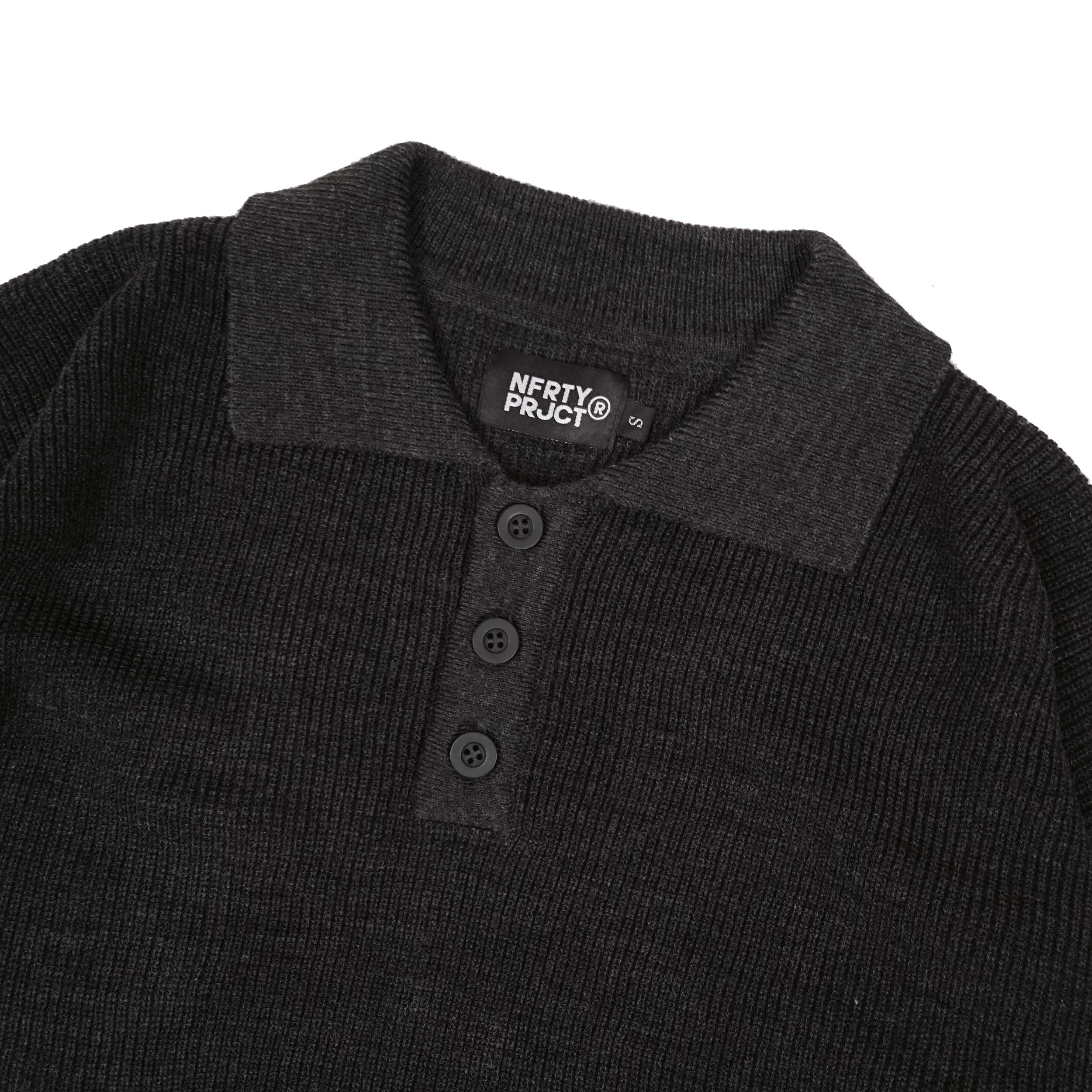 Noforty Project Loose Knit Sweater Katou Dark Grey