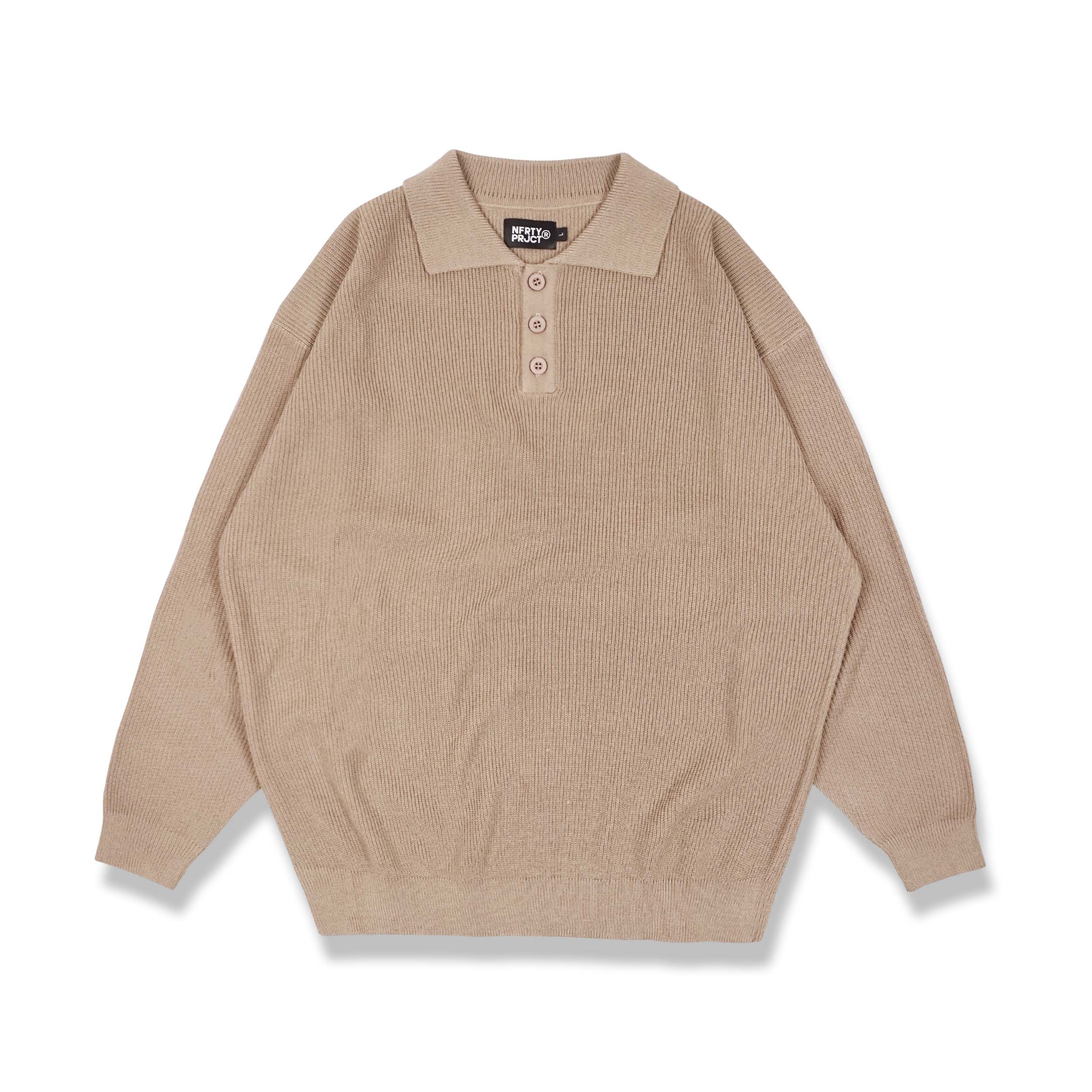Noforty Project Loose Knit Sweater Katou Brown