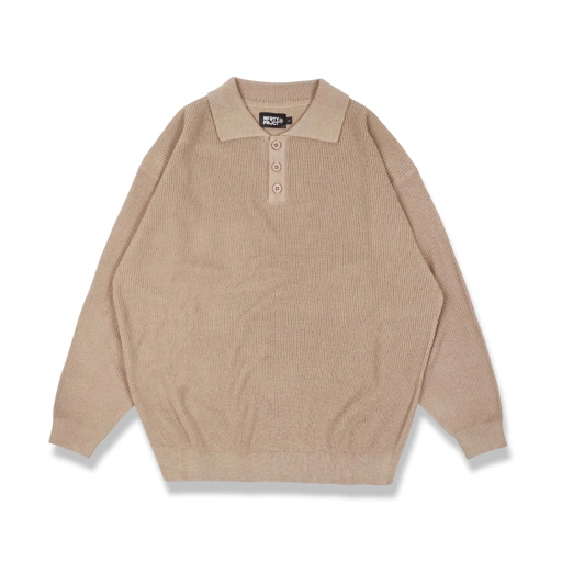 Image of Noforty Project Loose Knit Sweater Katou Brown