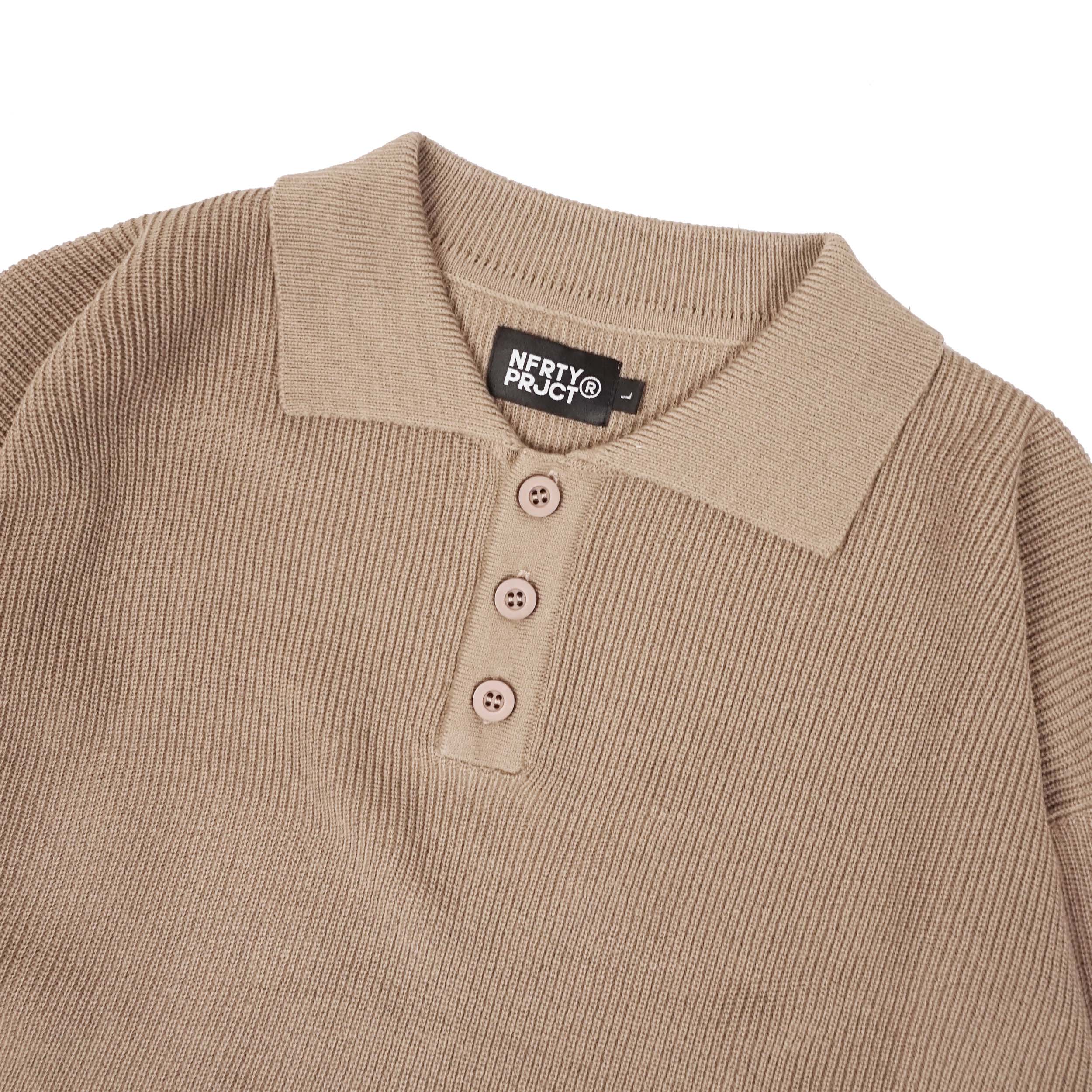 Noforty Project Loose Knit Sweater Katou Brown