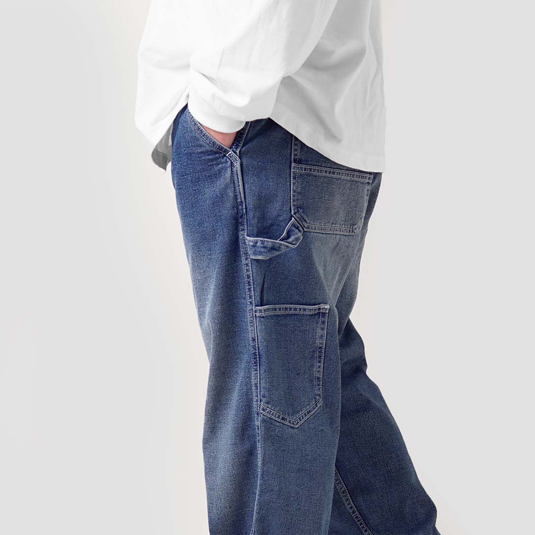 Noforty Project Baggy Pants Craph Light Blue