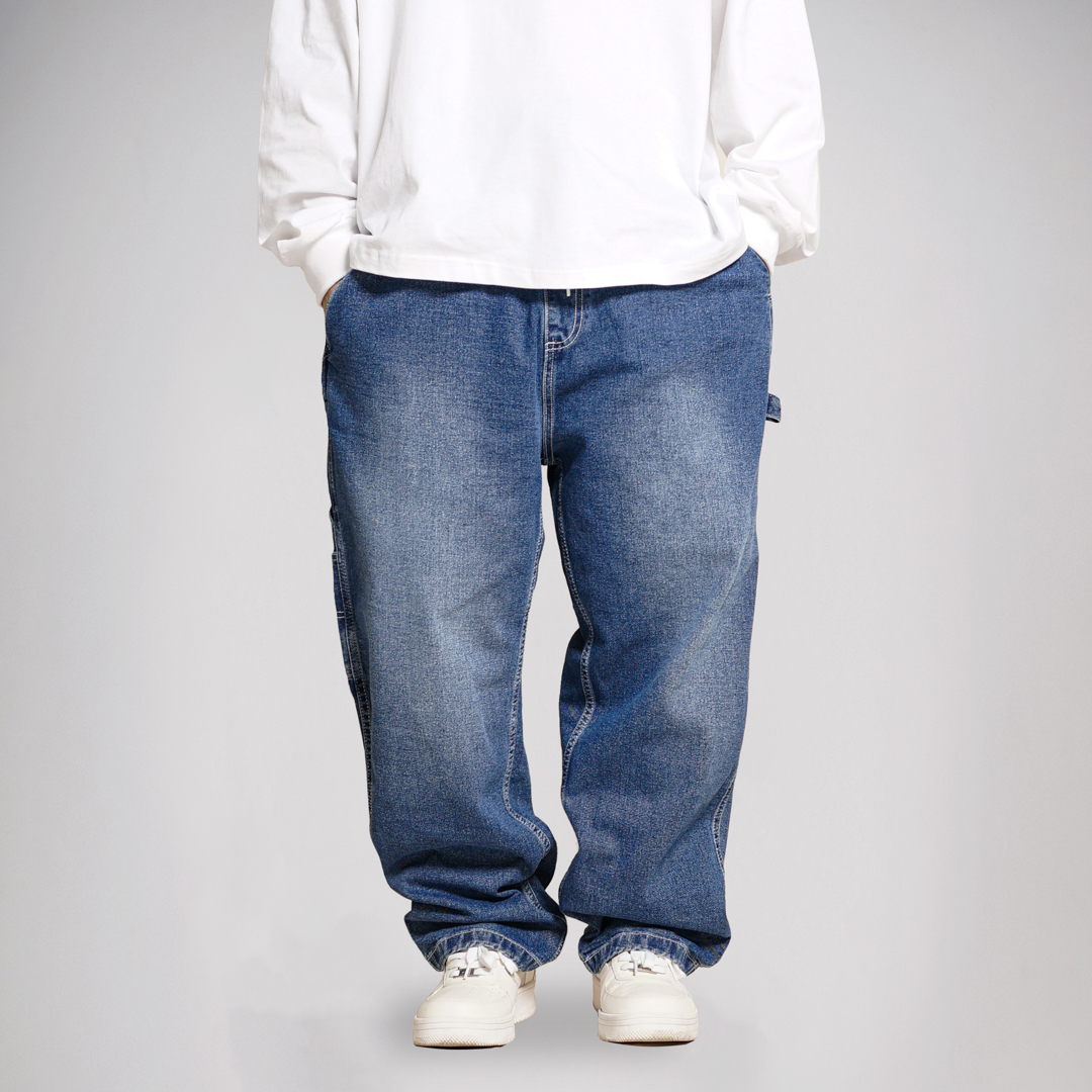 Noforty Project Baggy Pants Craph Light Blue