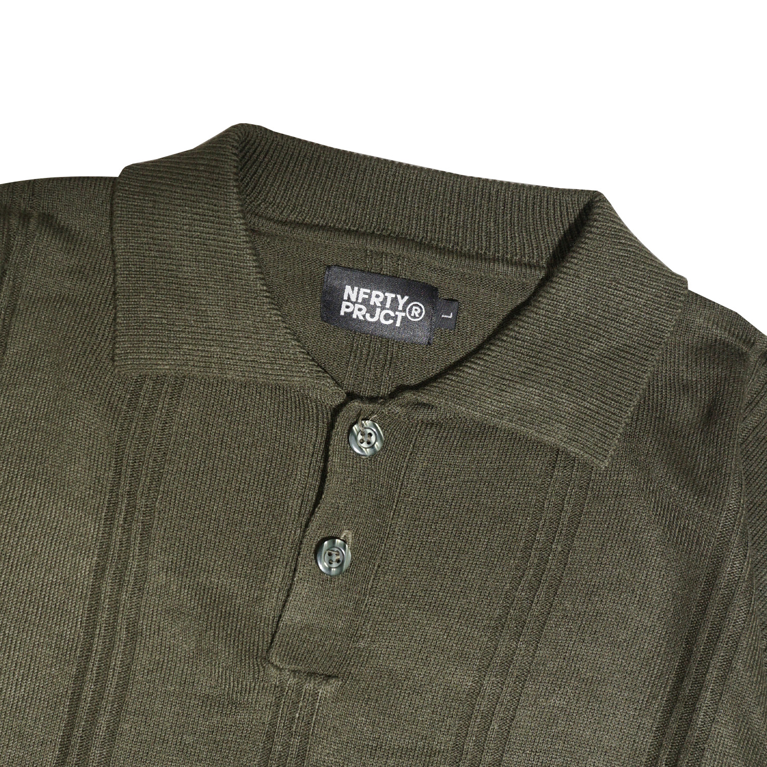 Noforty Project Oversize Polo Knit Declan Army