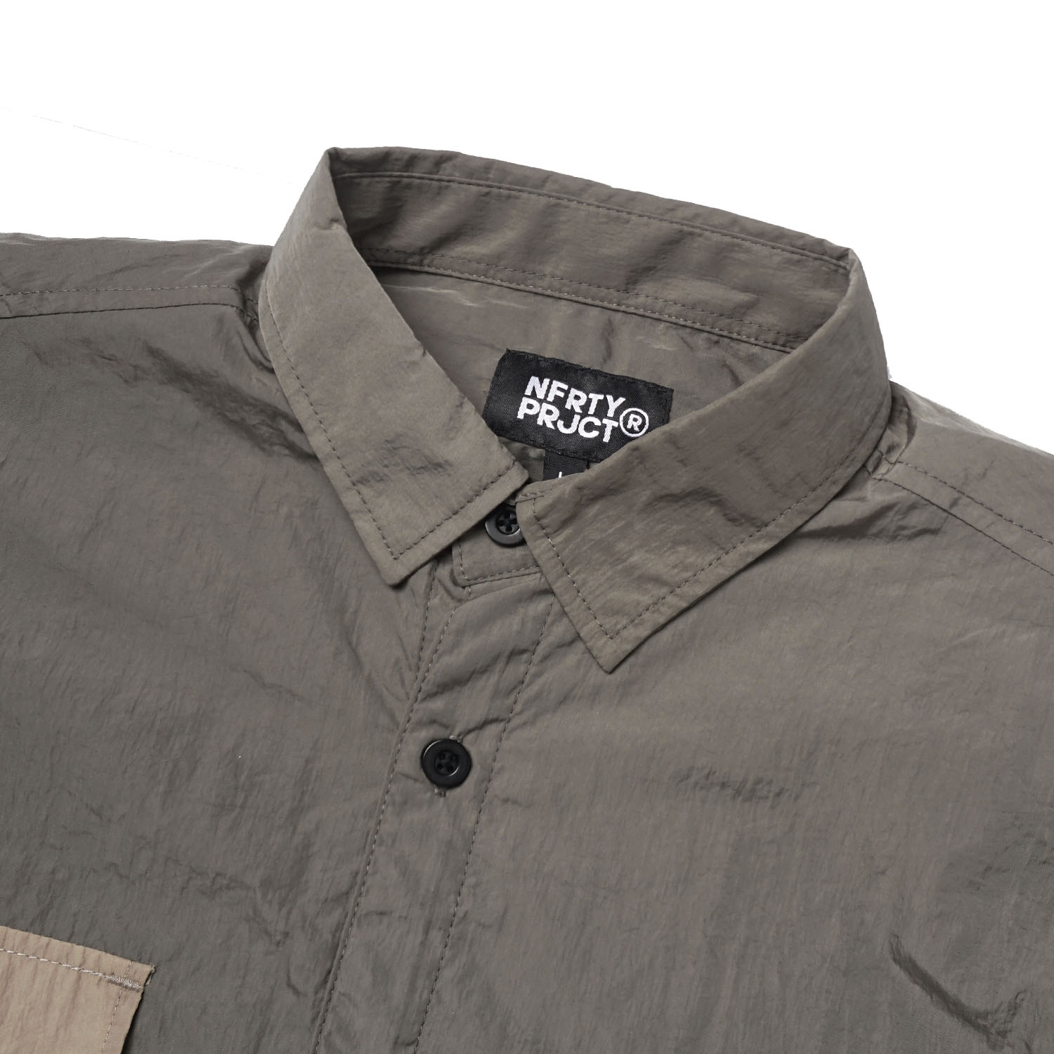 Noforty Project Oversize Short Shirt Ginza Olive