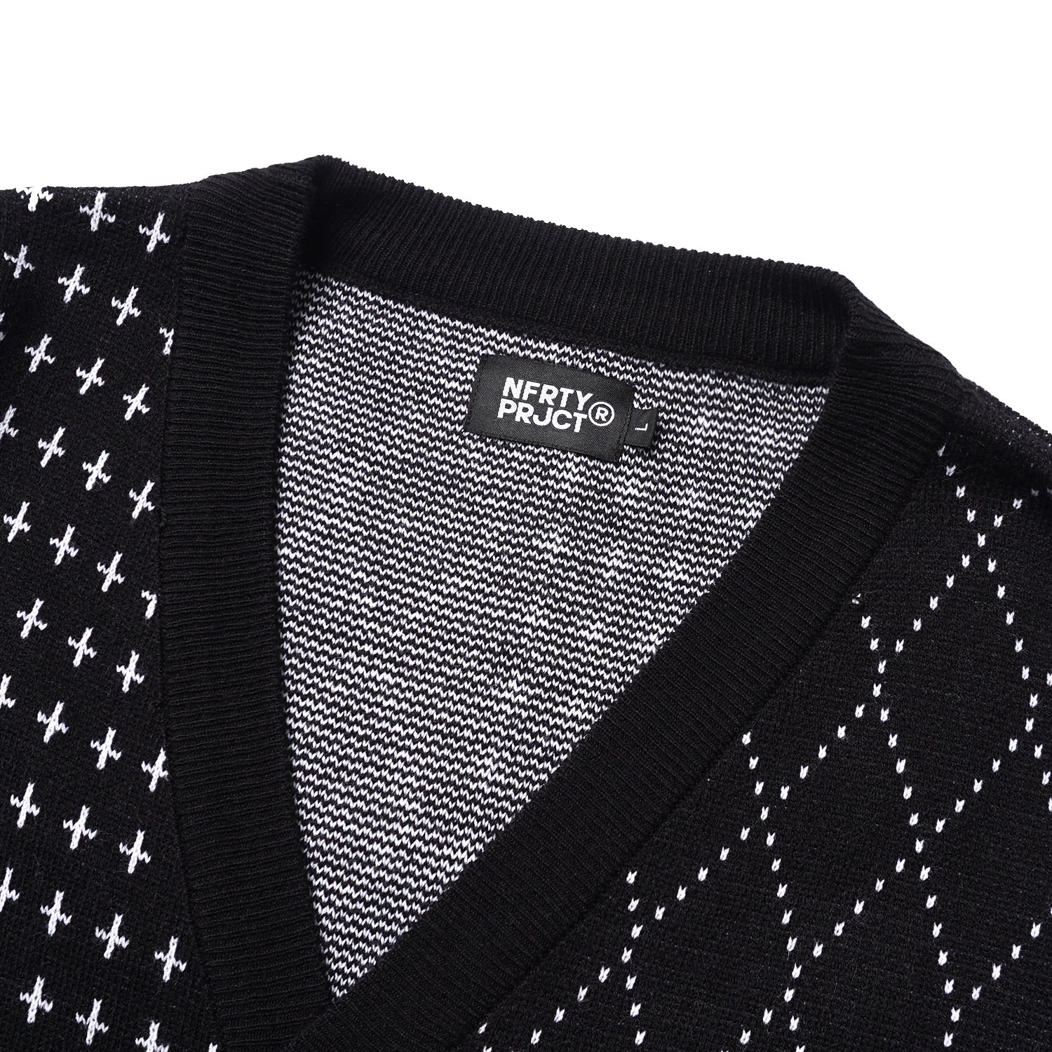 Noforty Project Loose Knit Cardigan Sirco Black