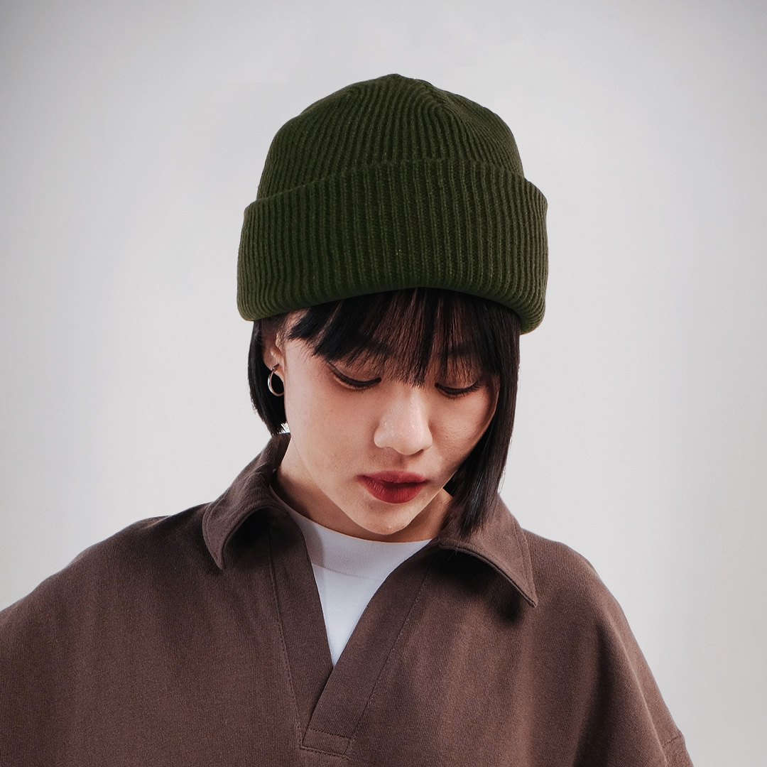 Noforty Project Beanie Hat Tuckle Olive