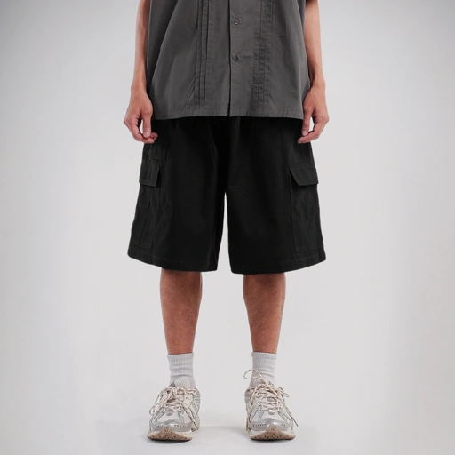 Noforty Project Short Cargo Pants Polend Black