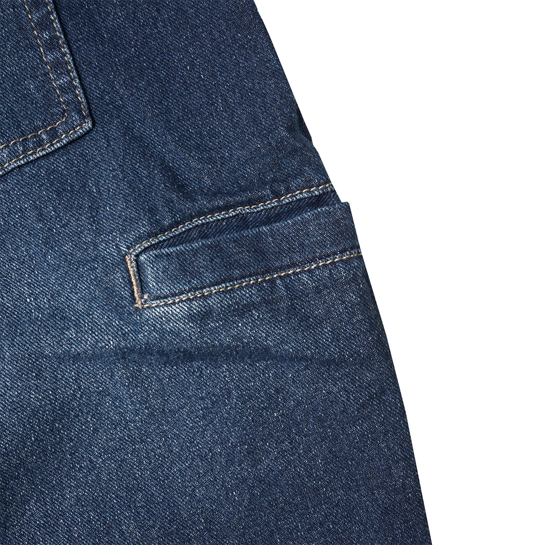 Noforty Project Long Baggy Jeans Pants Efra Dark Blue