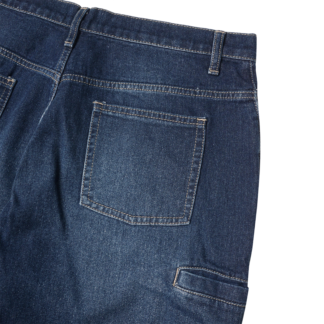 Noforty Project Long Baggy Jeans Pants Efra Dark Blue