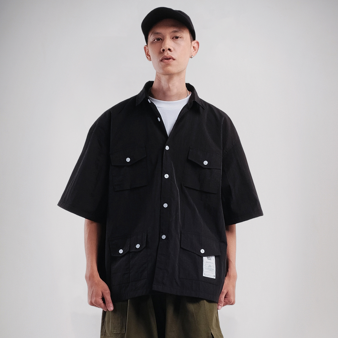 Noforty Project Oversize Short Shirt Ginza Black