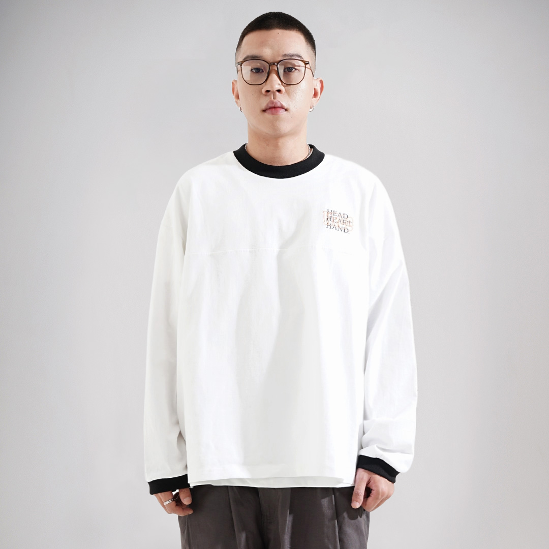 Noforty Project Oversize Long Sleeve Gregory White