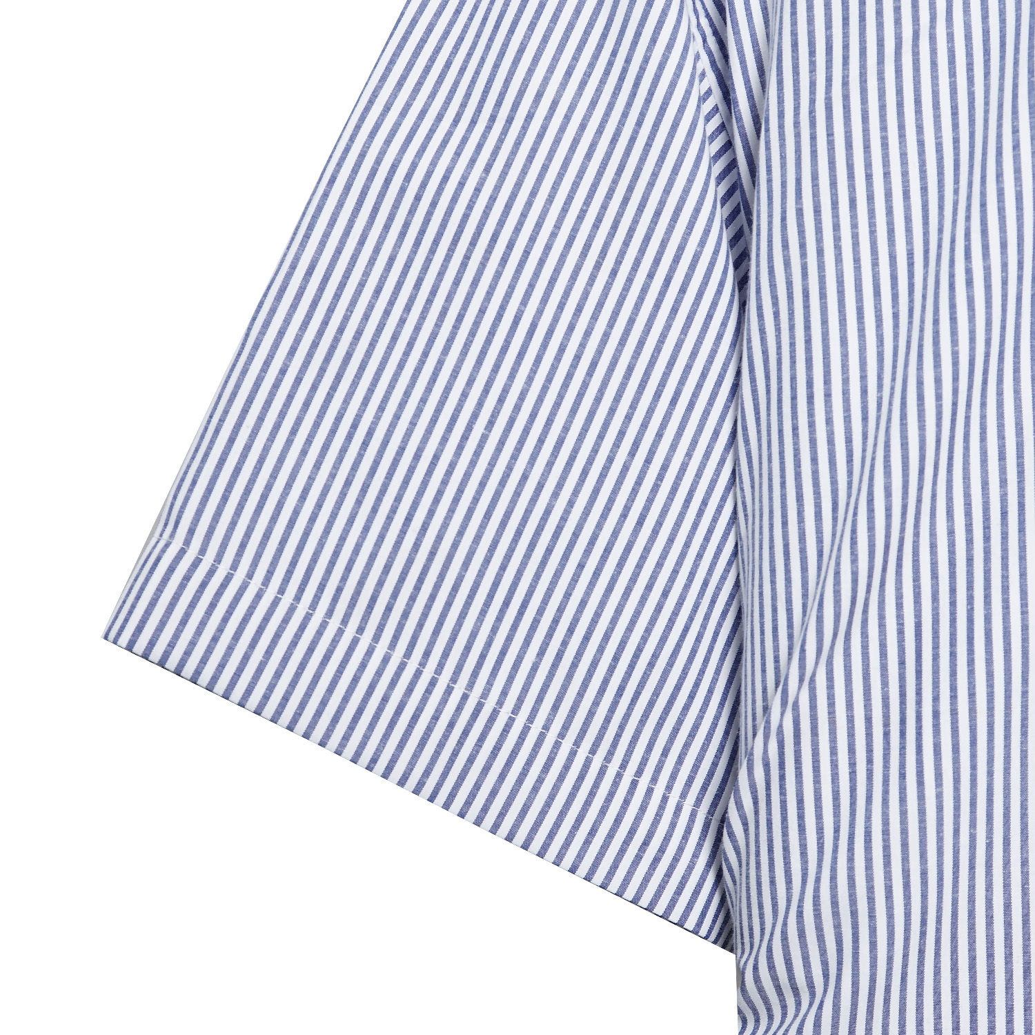 Noforty Project Oversize Shirt Stripe Pattern Gamaru Blue