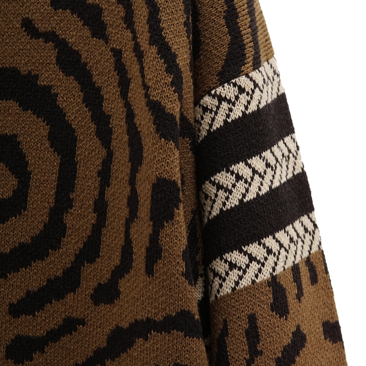 Noforty Project Oversize Knittwear Cardigan Obelum Brown