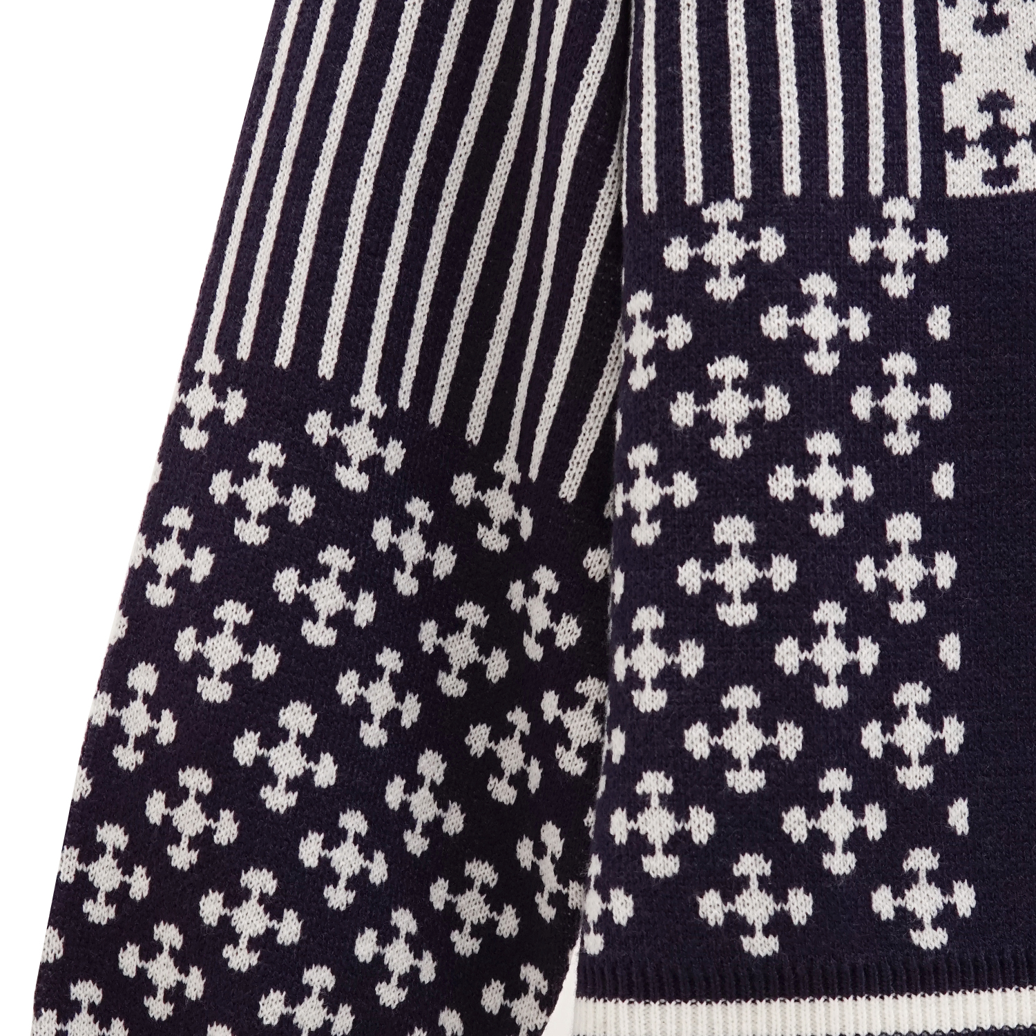 Noforty Project Oversize Knittwear Sweater Crewneck Benzo Navy Blue