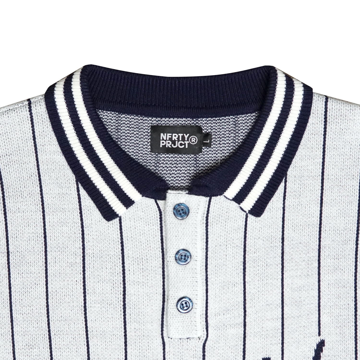 Noforty Project Oversize Knittwar Sweater Rugby Nismo White