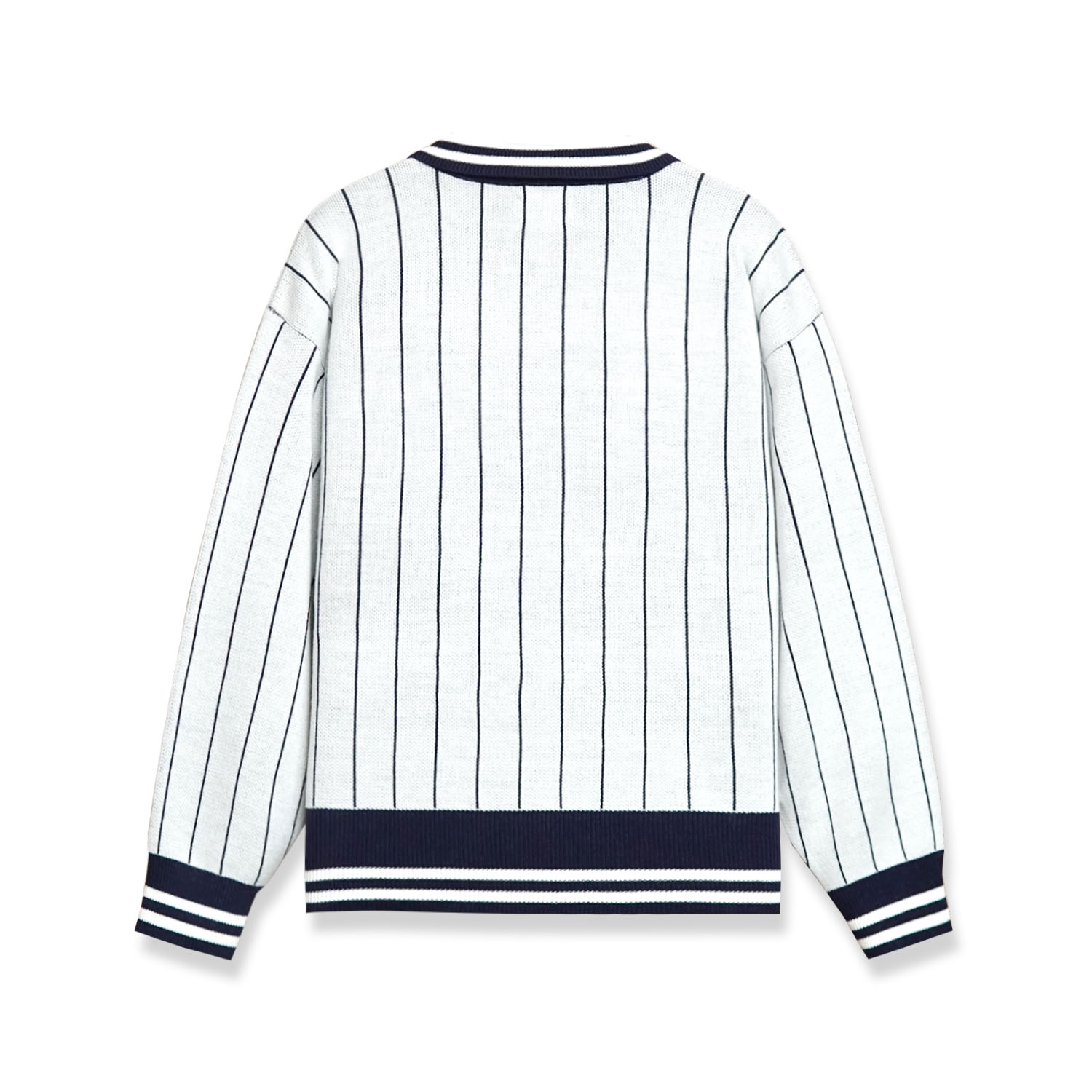 Noforty Project Oversize Knittwar Sweater Rugby Nismo White
