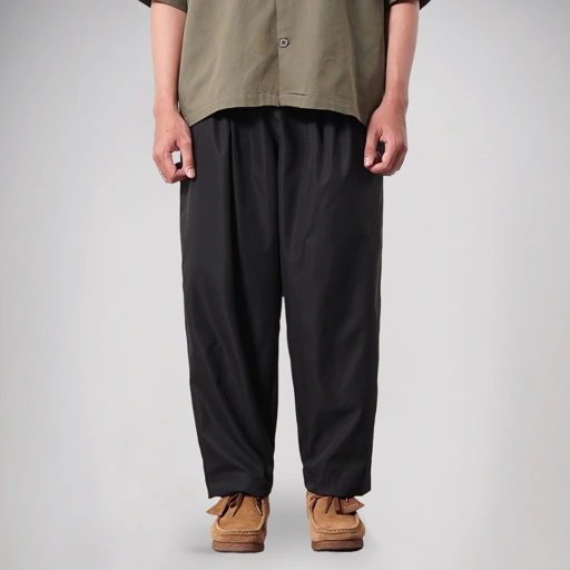 Image of Noforty Project Long Baggy Pants Yuji Black