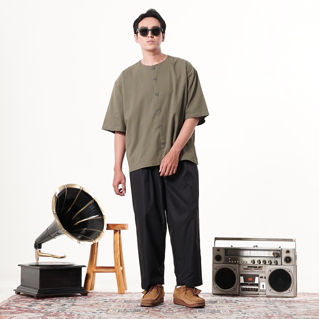 Noforty Project Long Baggy Pants Yuji Black