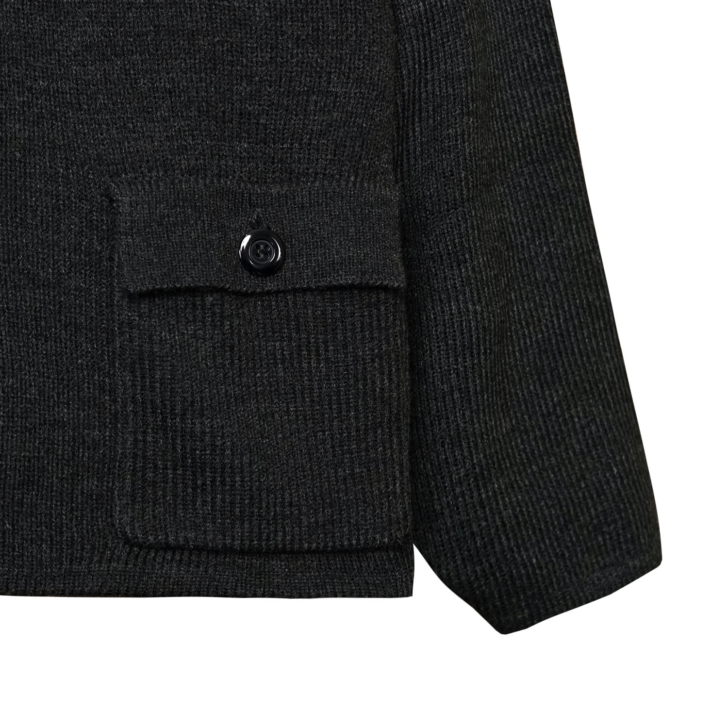 Noforty Project Oversize Jacket Knitwear Ivory Dark Grey