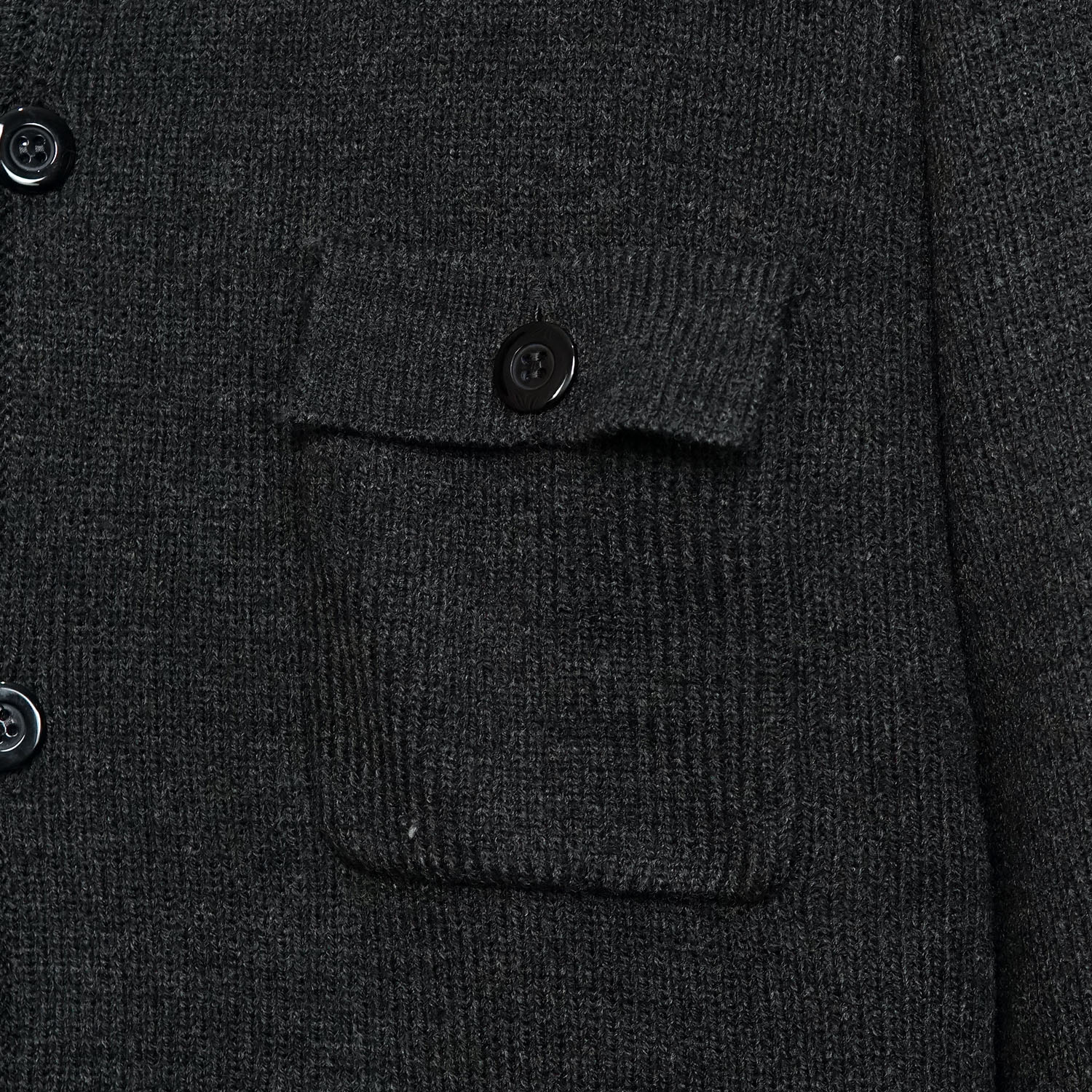 Noforty Project Oversize Jacket Knitwear Ivory Dark Grey
