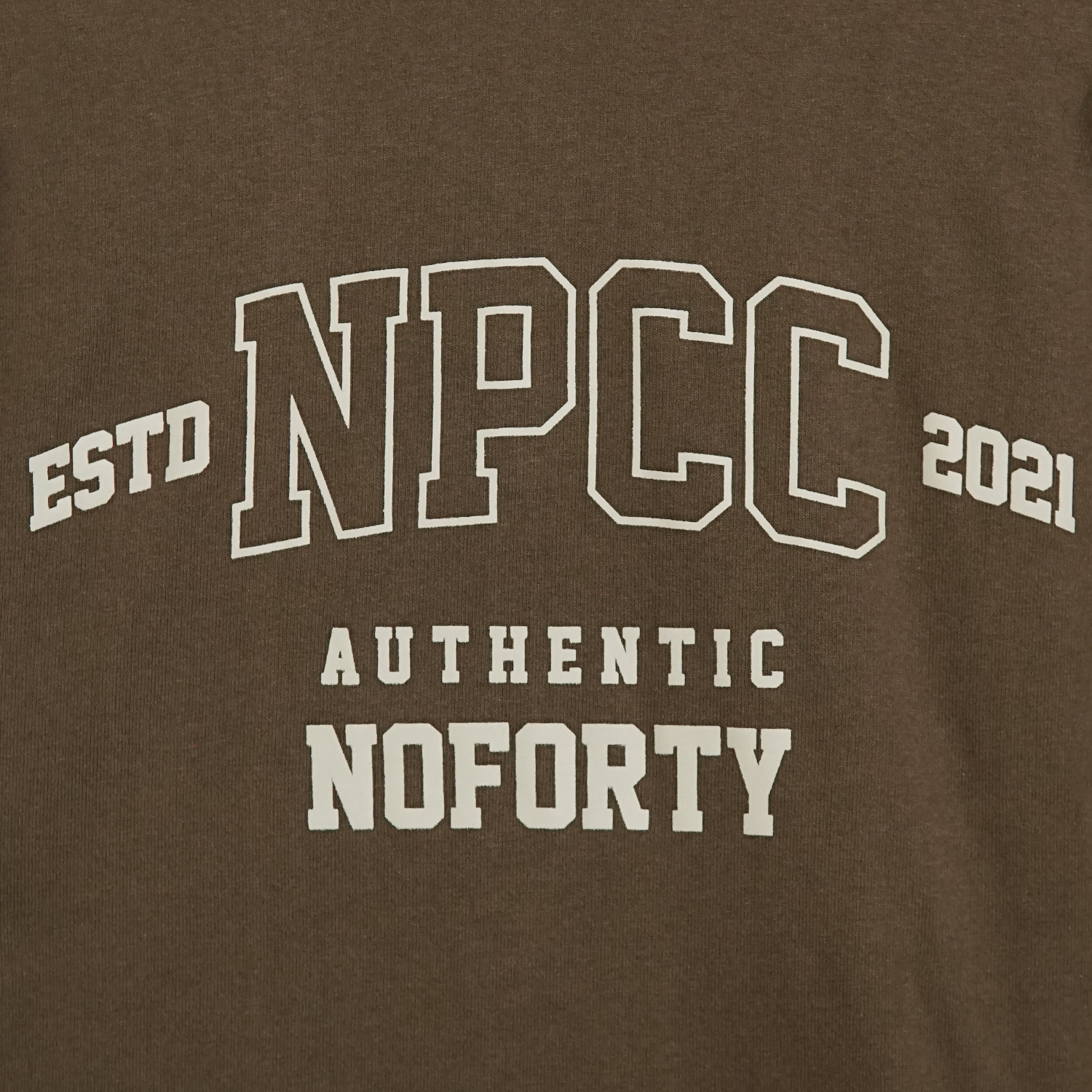 Noforty Project Oversize Tshirt College Brown