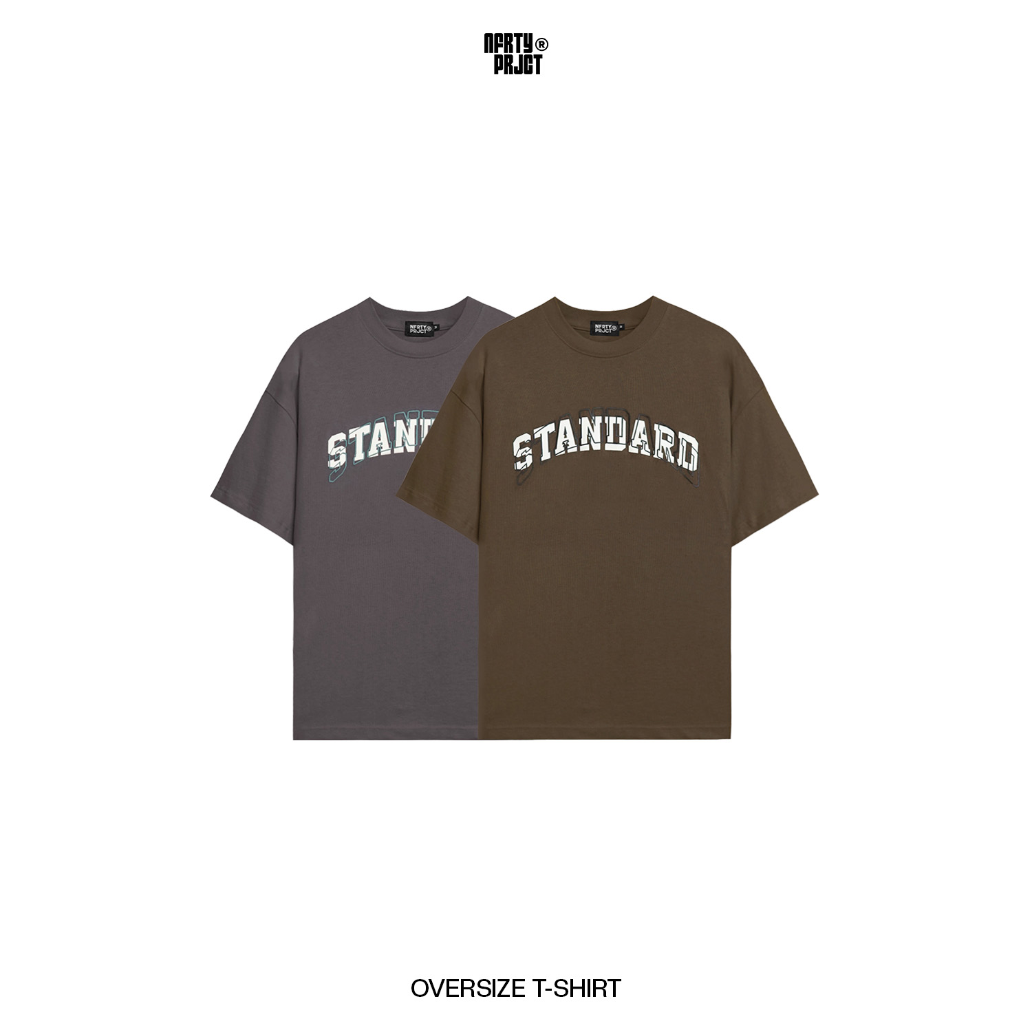 Noforty Project Oversize Tshirt Standard Brown