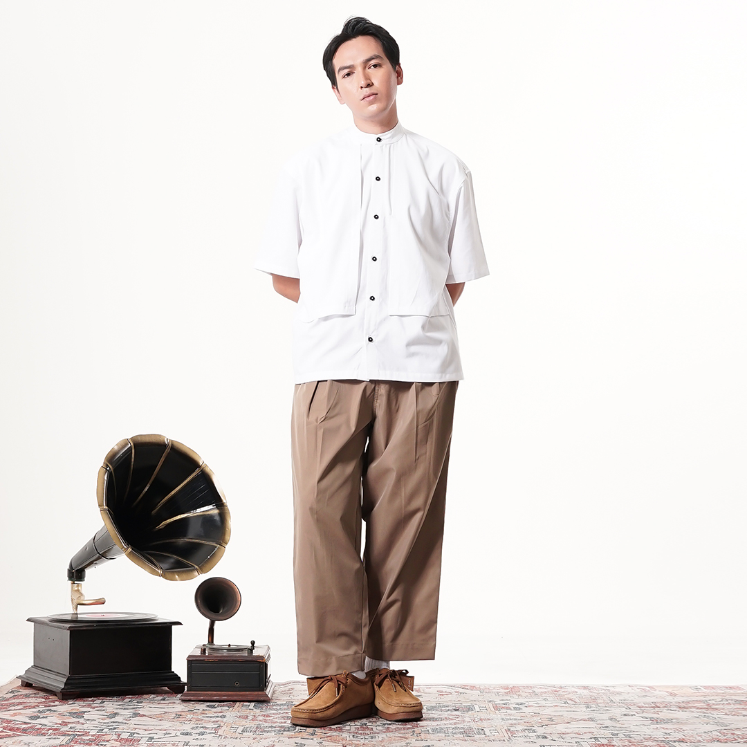 Noforty Project Long Baggy Pants Yuji Brown