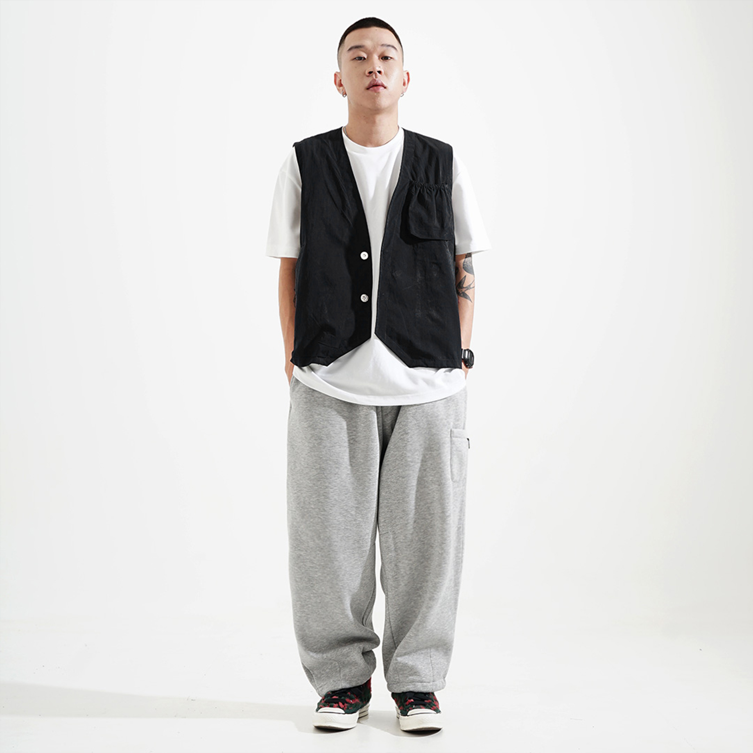 Noforty Project Nylon Vest Humera Black