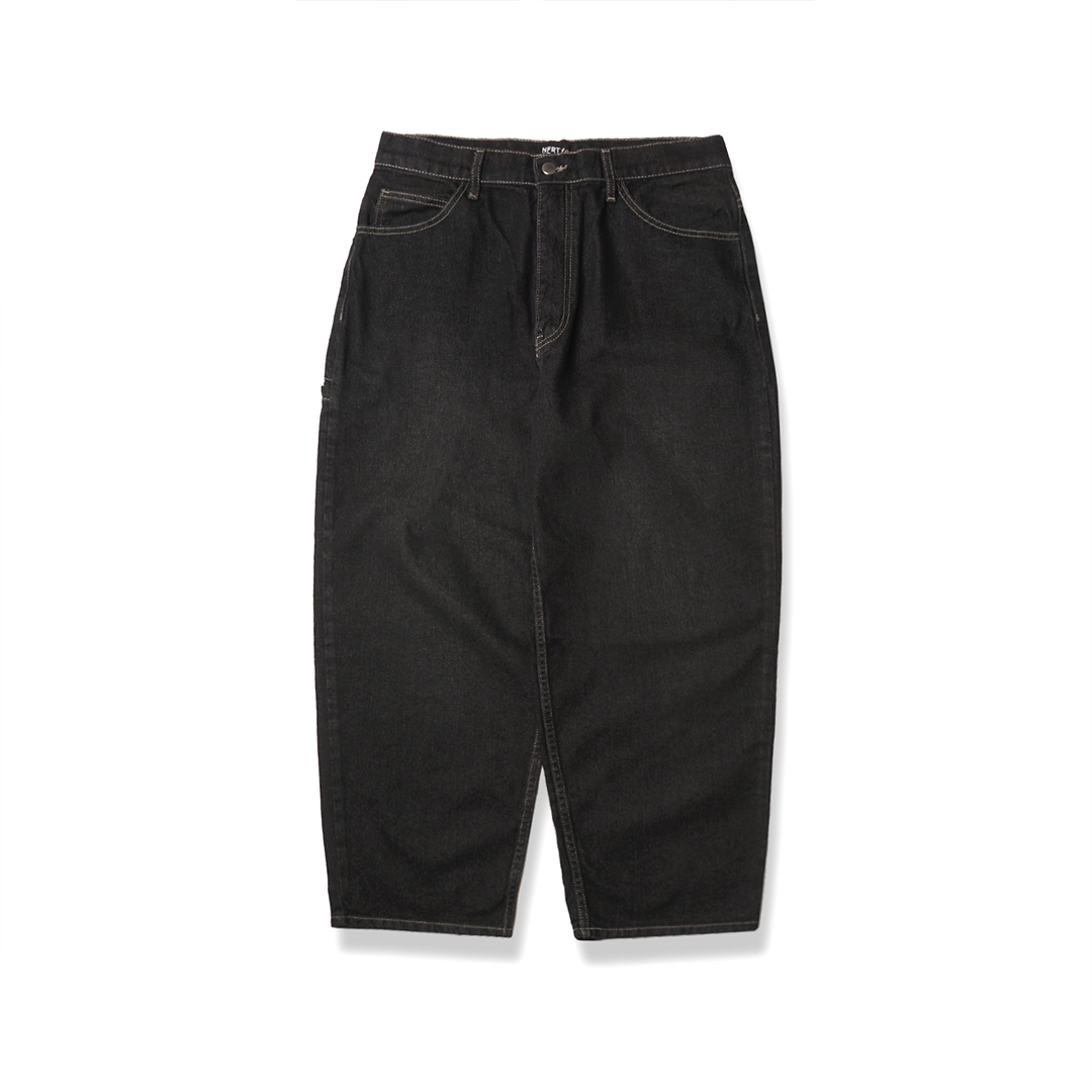 Noforty Project Long Baggy Jeans Pants Efra Black
