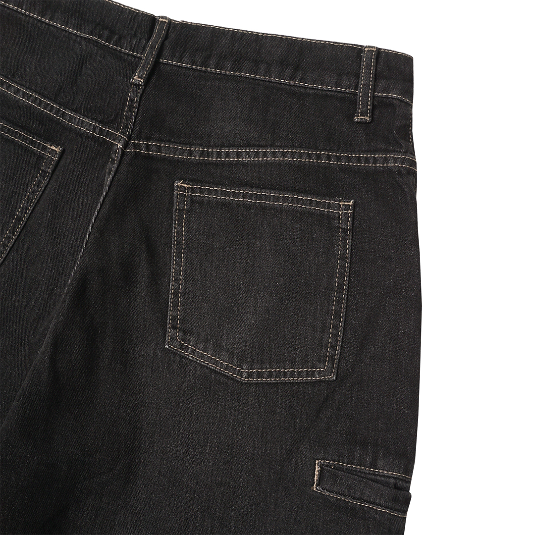 Noforty Project Long Baggy Jeans Pants Efra Black
