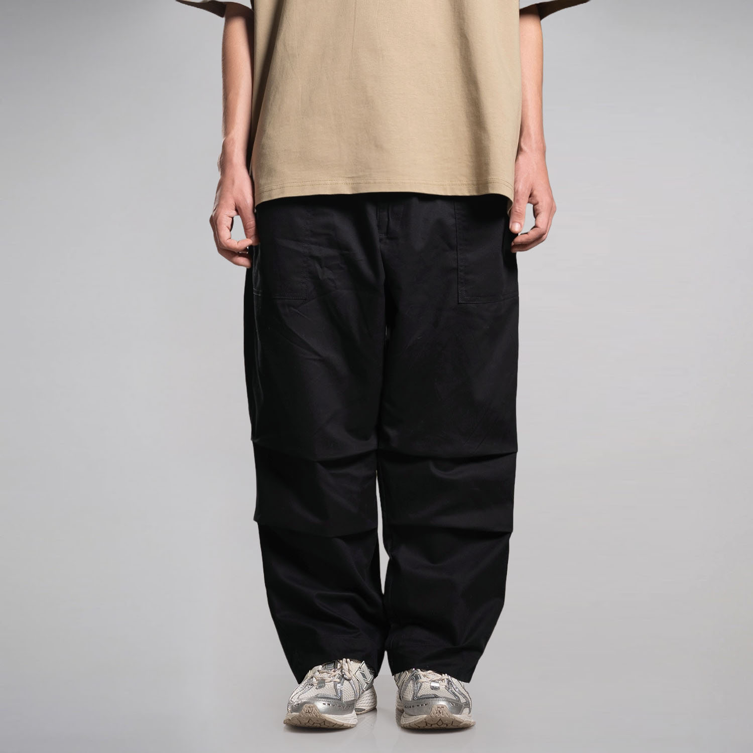 Noforty Project Oversize Long Baggy Pants Navara Black