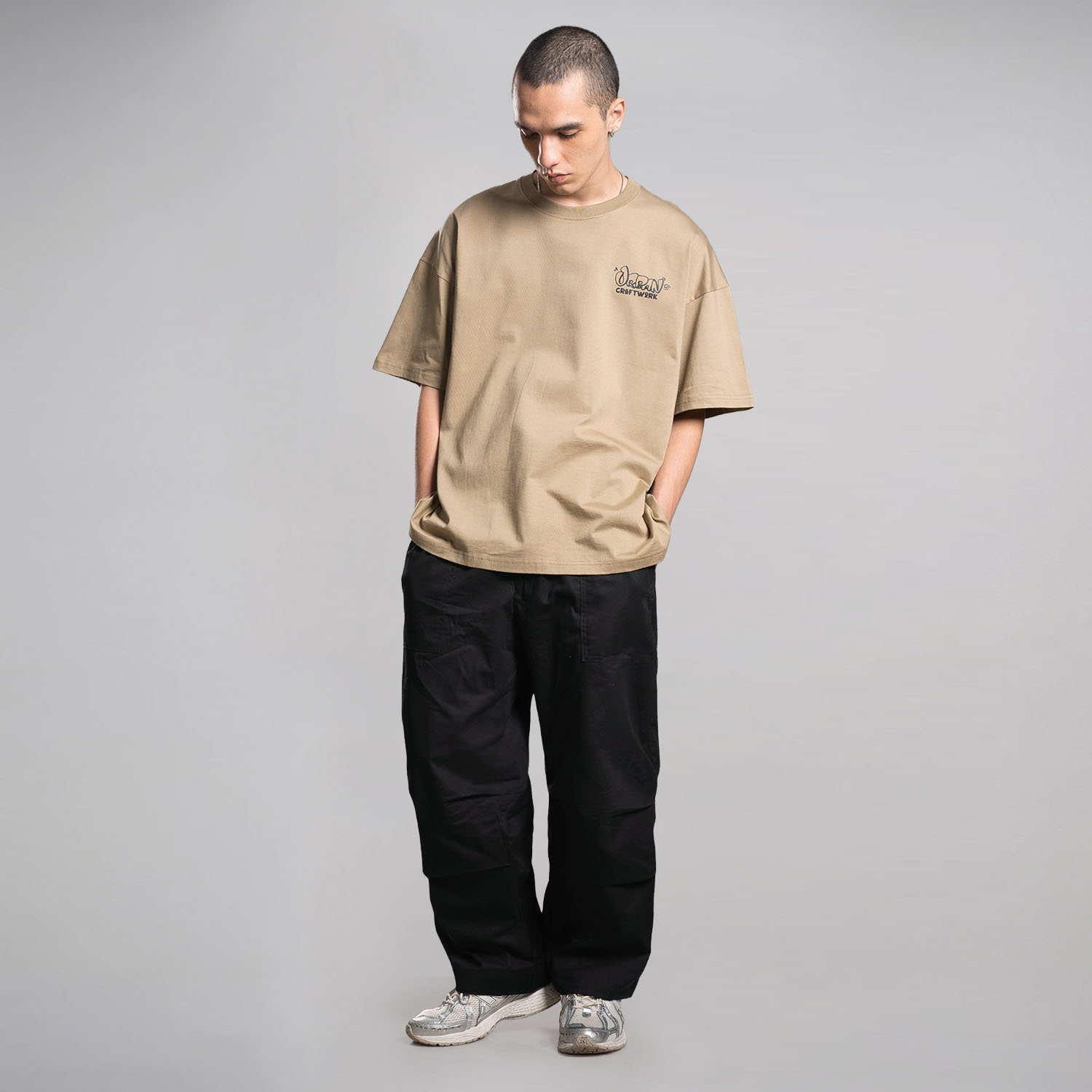 Noforty Project Oversize Long Baggy Pants Navara Black