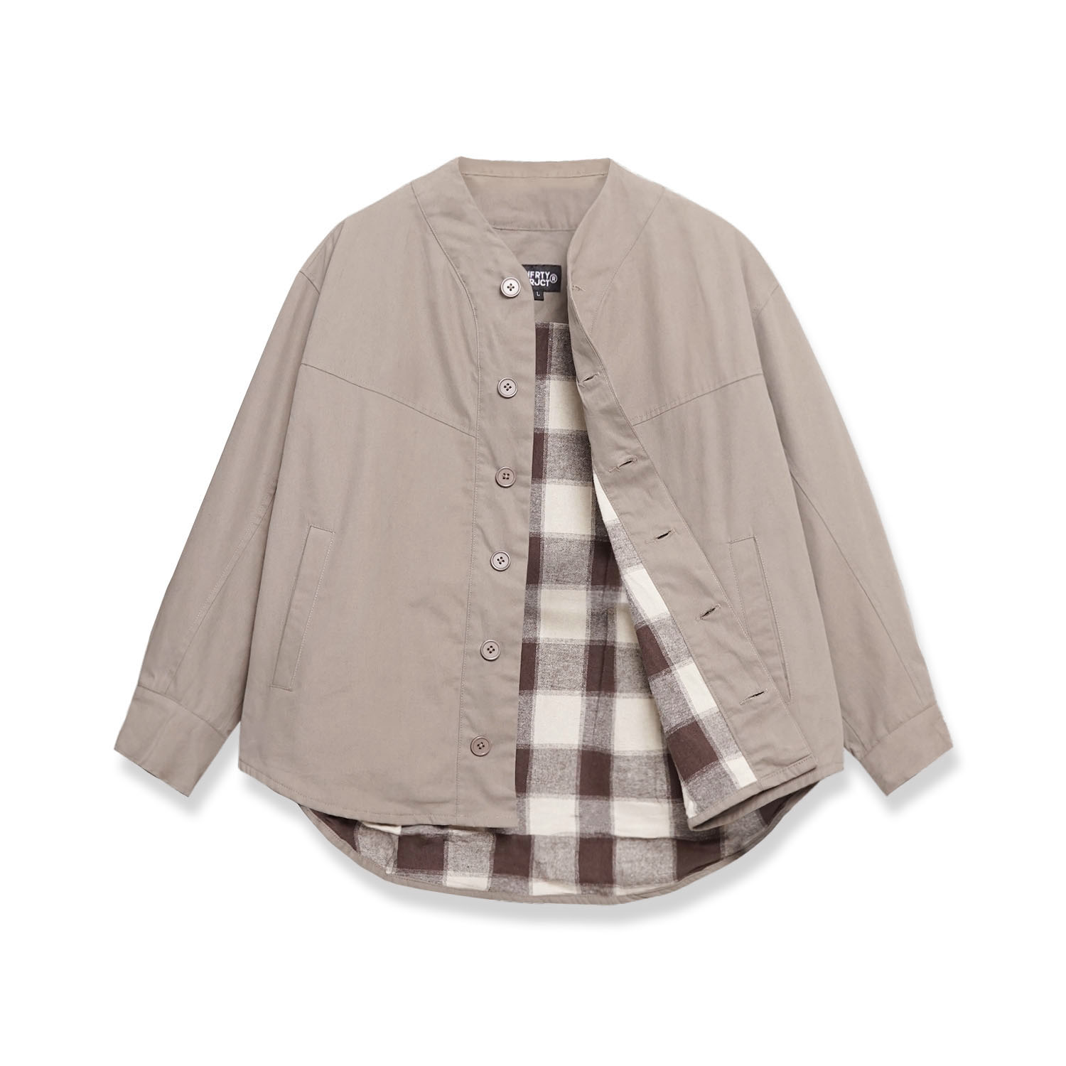 Noforty Project Oversize Jacket Kagawa Light Brown