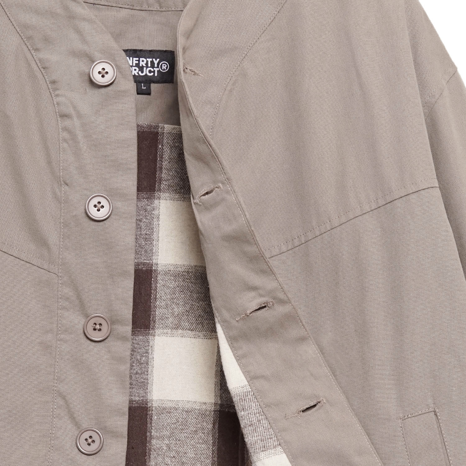 Noforty Project Oversize Jacket Kagawa Light Brown