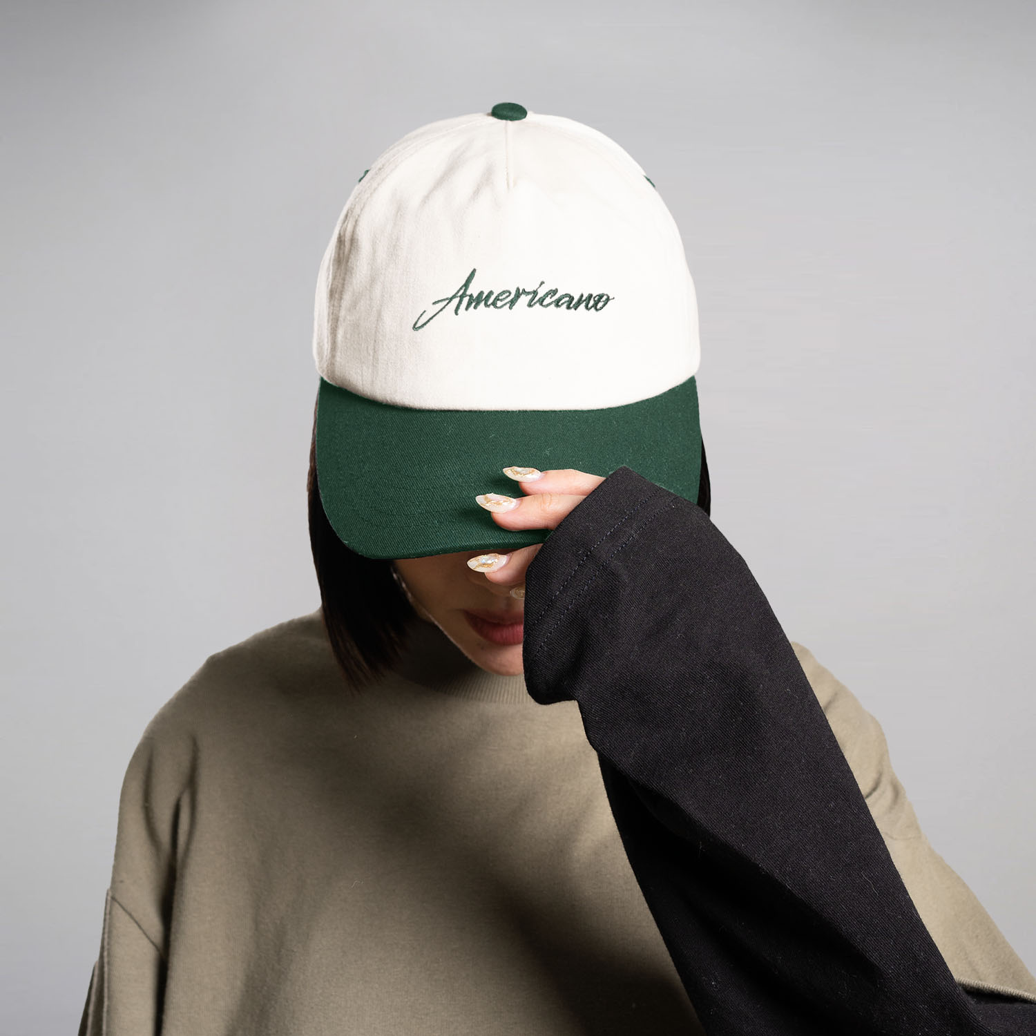 Noforty Project Trucker Hat Americano Green