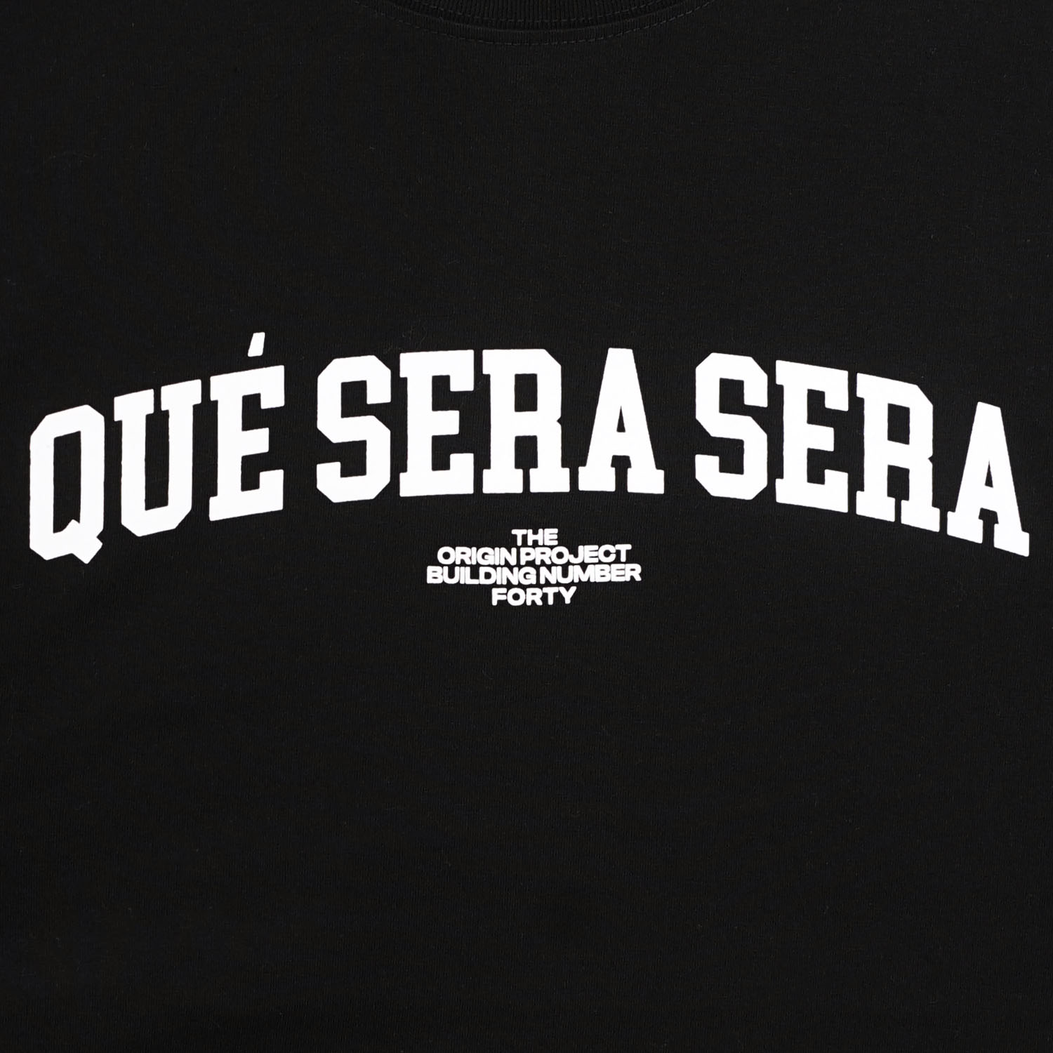 Noforty Project Oversize Tshirt Que Sera Black