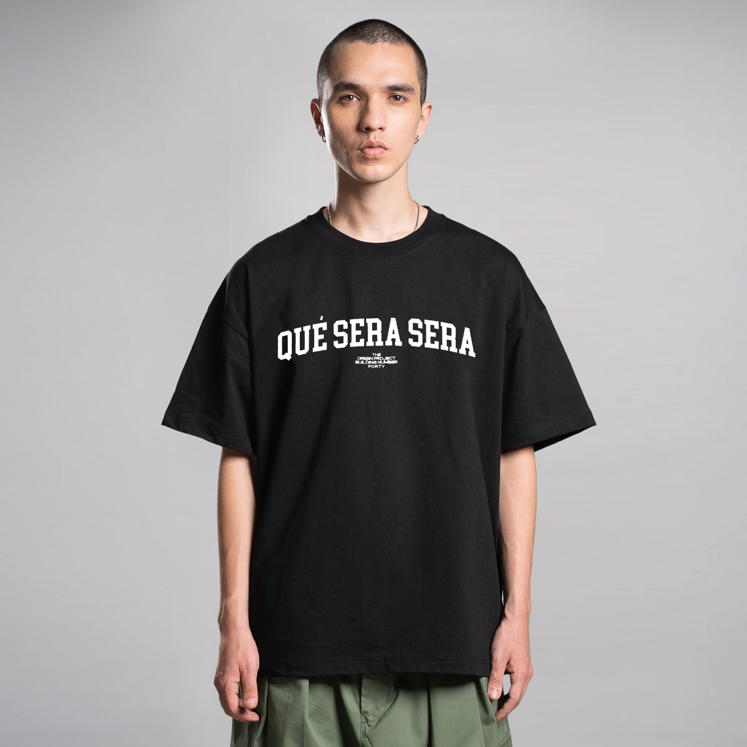 Noforty Project Oversize Tshirt Que Sera Black