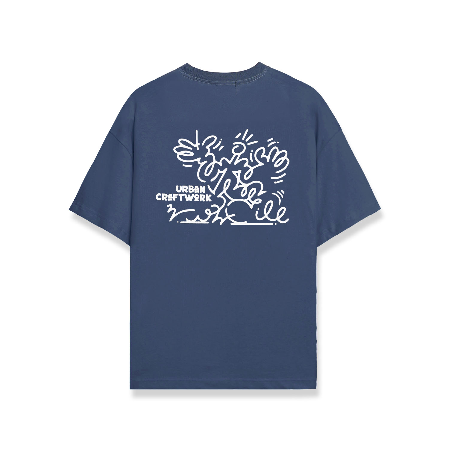 Noforty Project Oversize Tshirt Human Blue