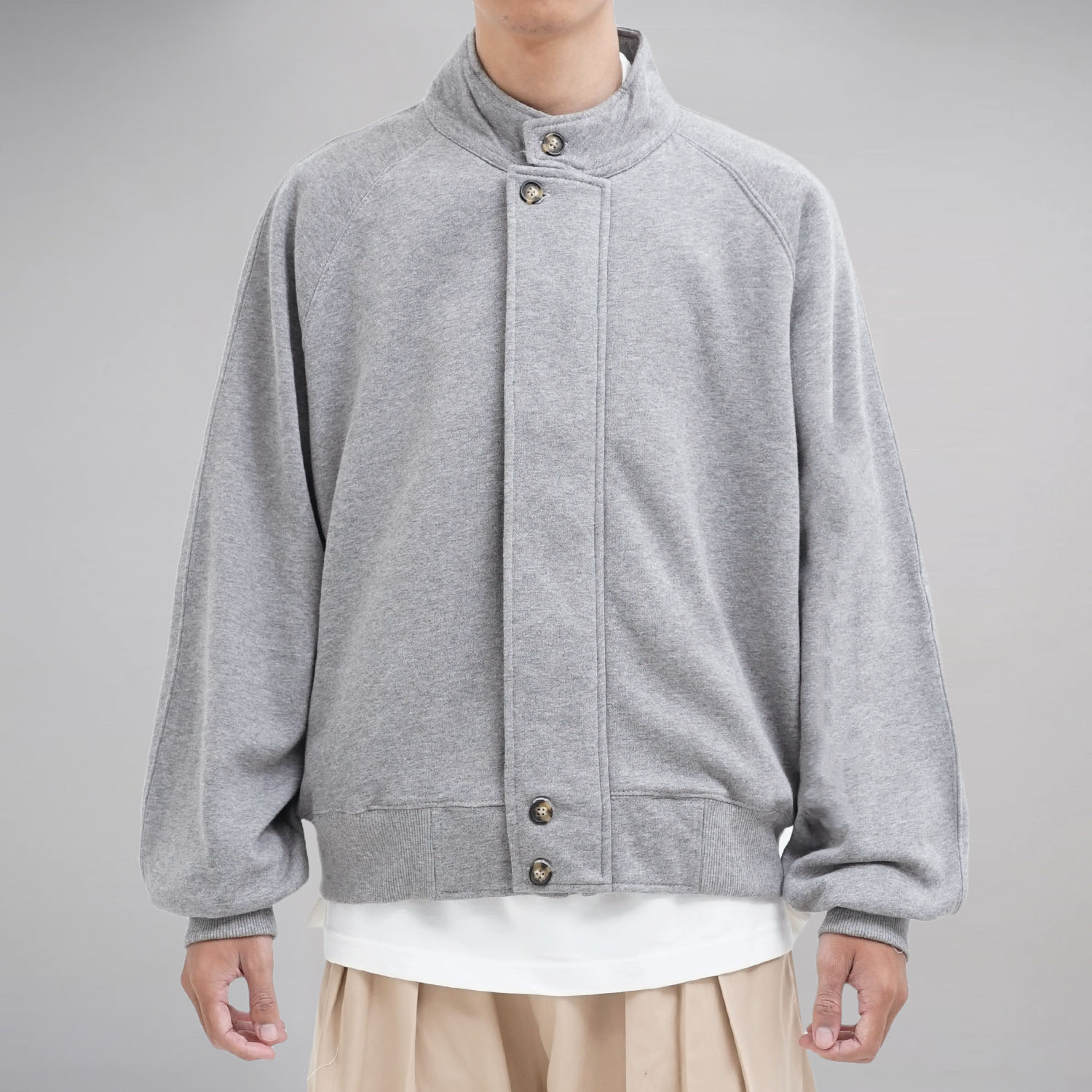 Noforty Project Oversize Herrington Sweater Ragzip Grey