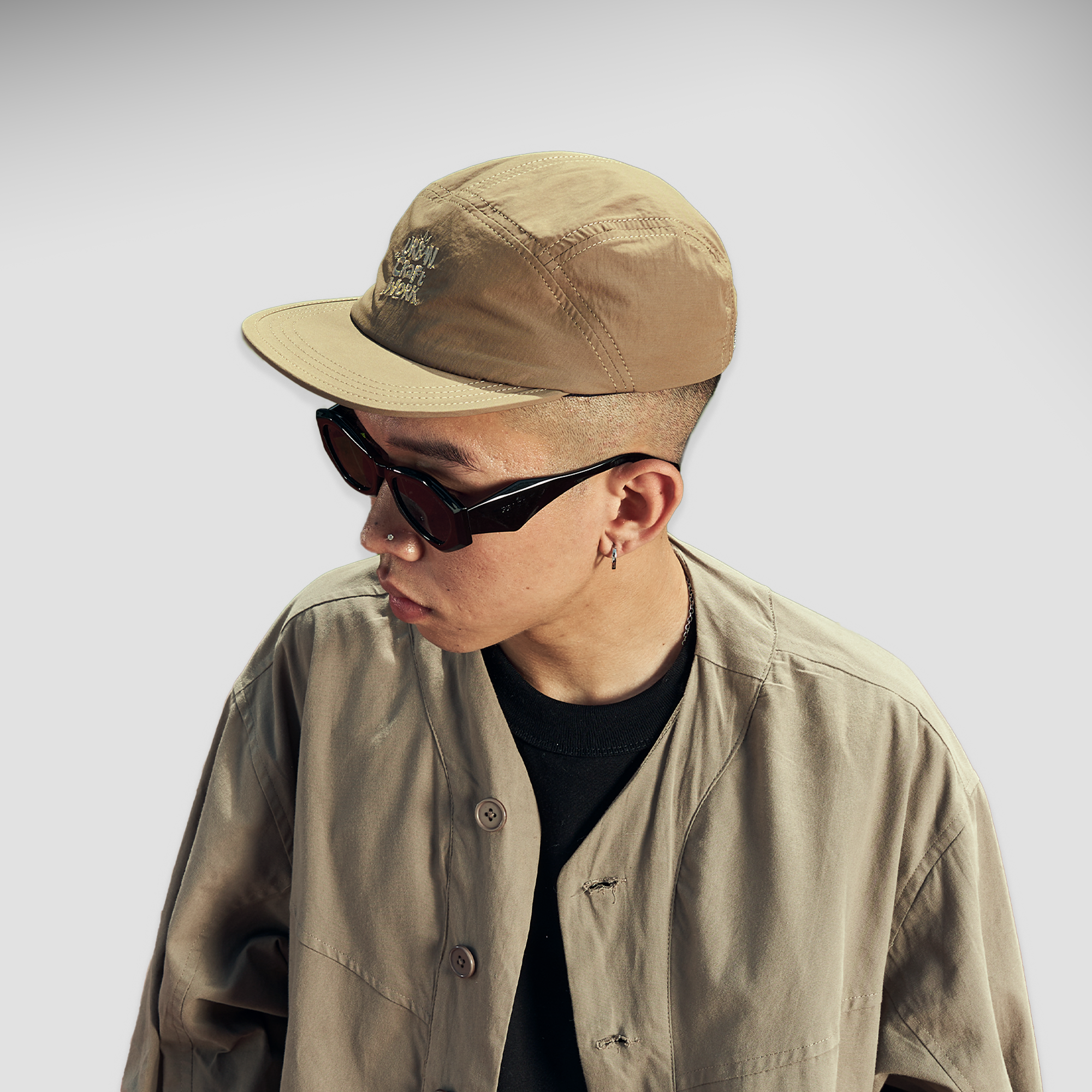 Noforty Project Five Panel Caps Ivy Camel