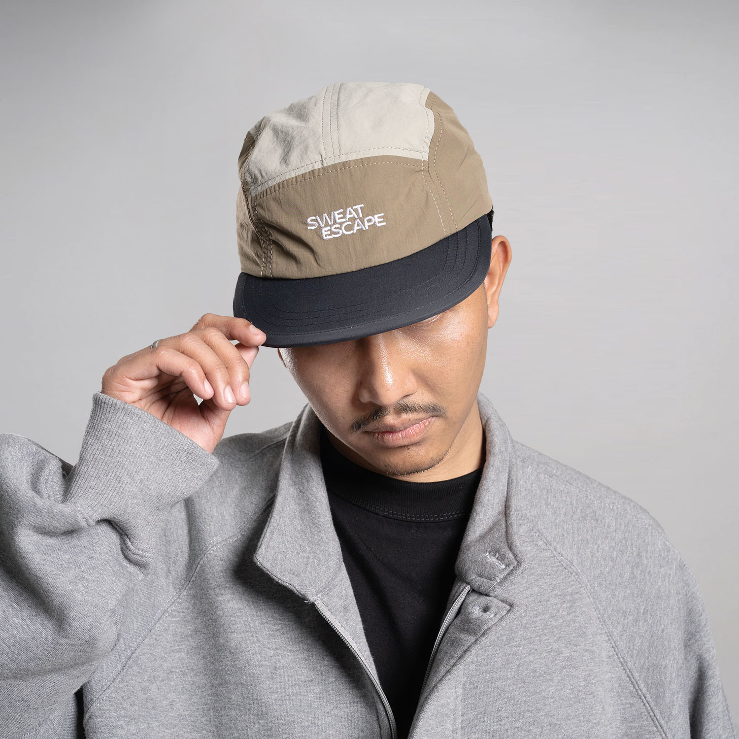 Noforty Project Five Panel Caps Sweat Brown