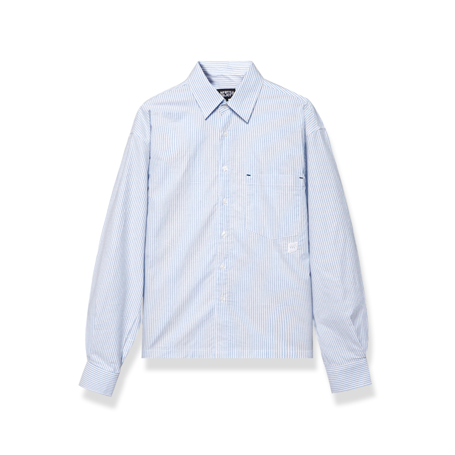 Noforty Project Oversize Stripe Long Shirt Reedem Blue