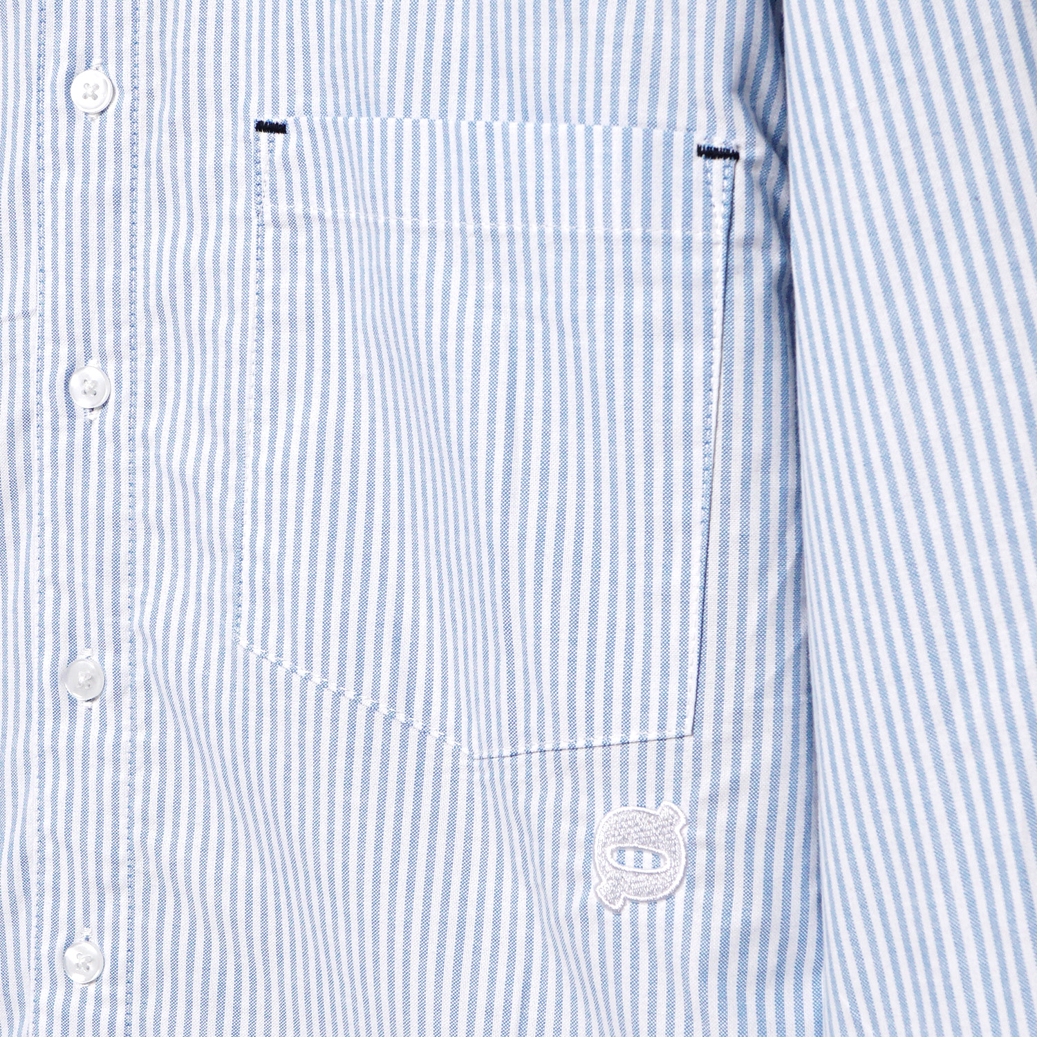 Noforty Project Oversize Stripe Long Shirt Reedem Blue