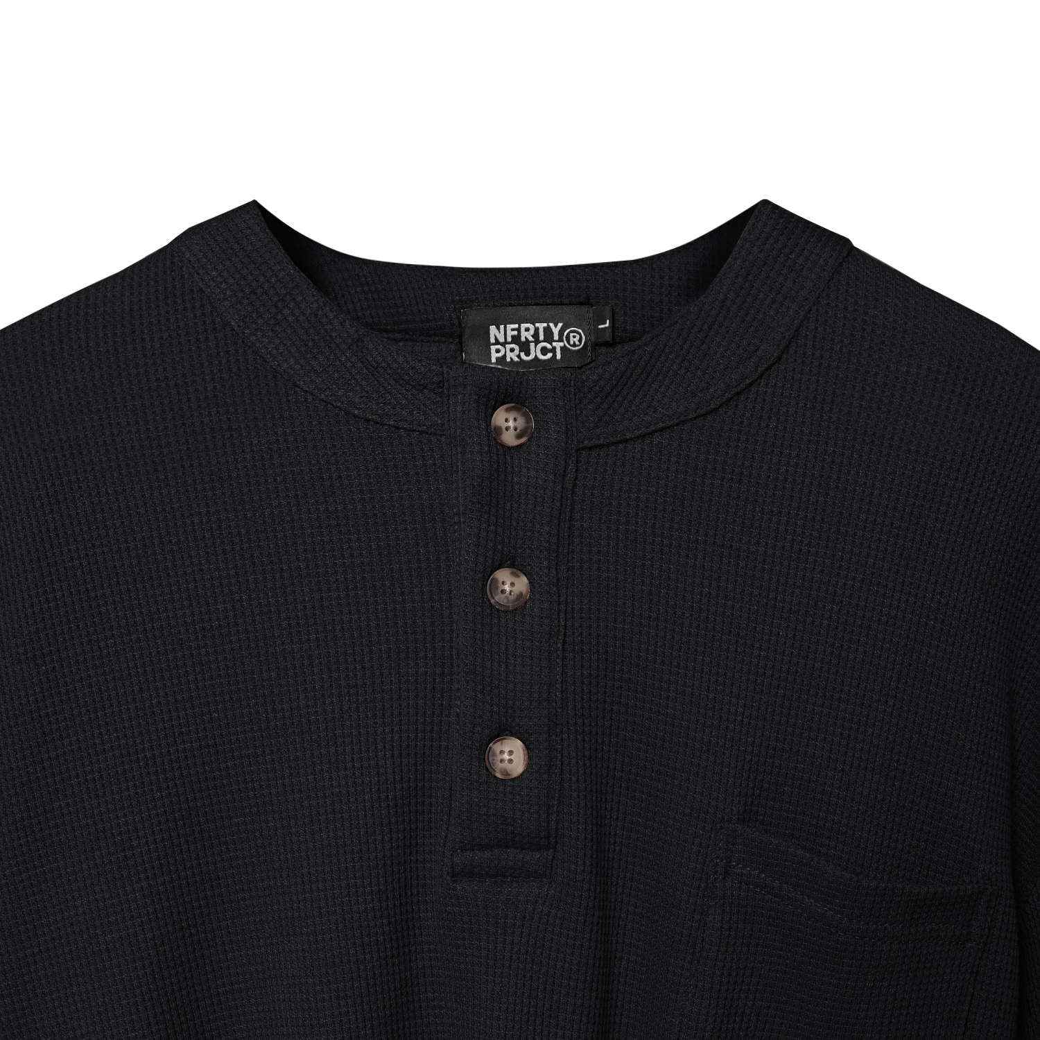 Noforty Project Oversize Poloshirt Waffle Syma Black