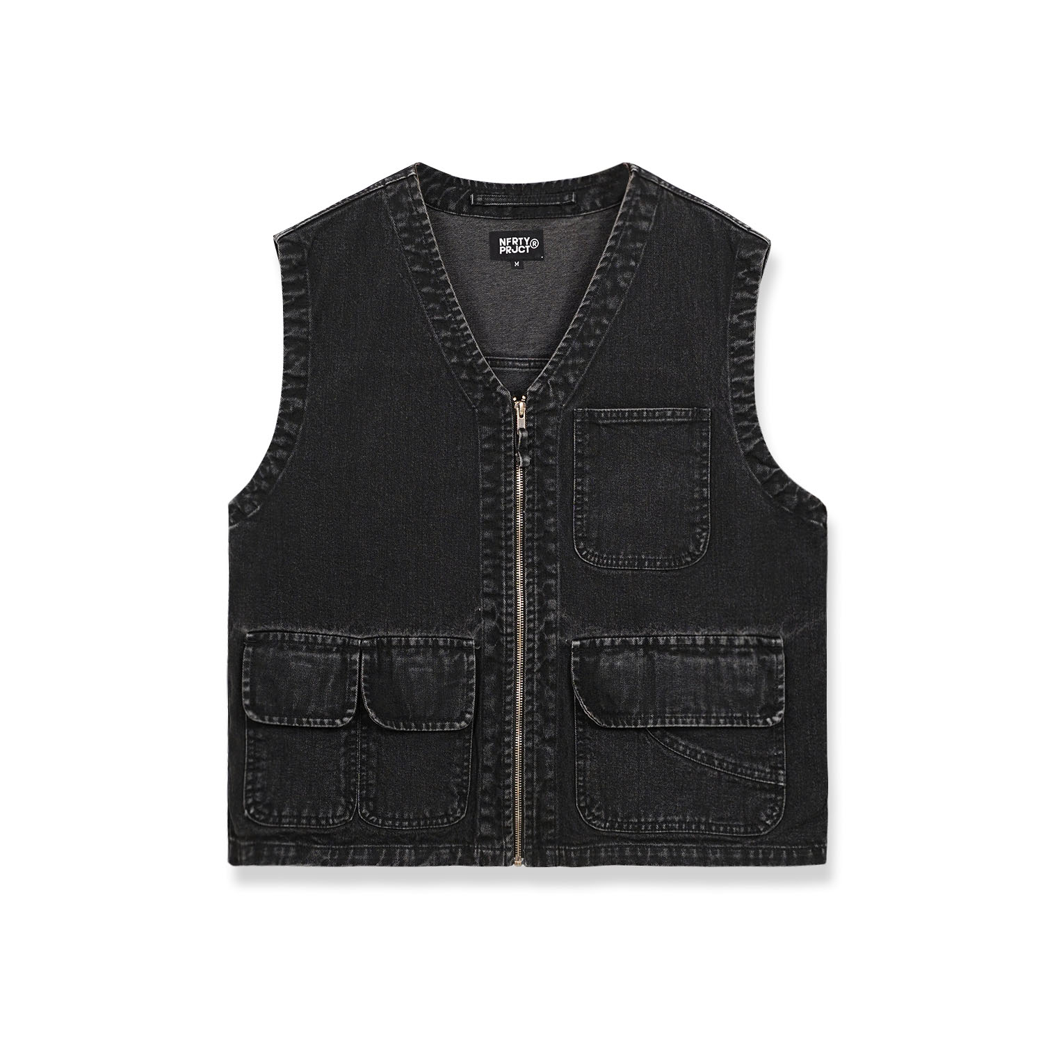 Noforty Project Denim Vest Dolce Black