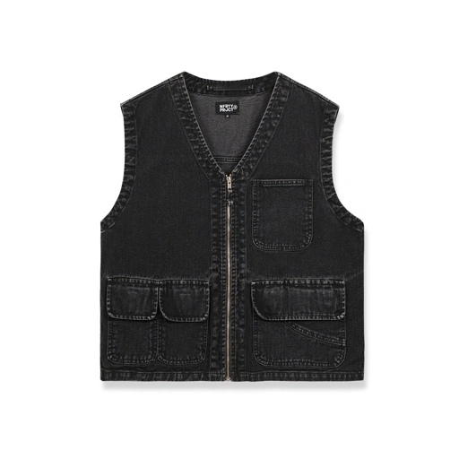Image of Noforty Project Denim Vest Dolce Black