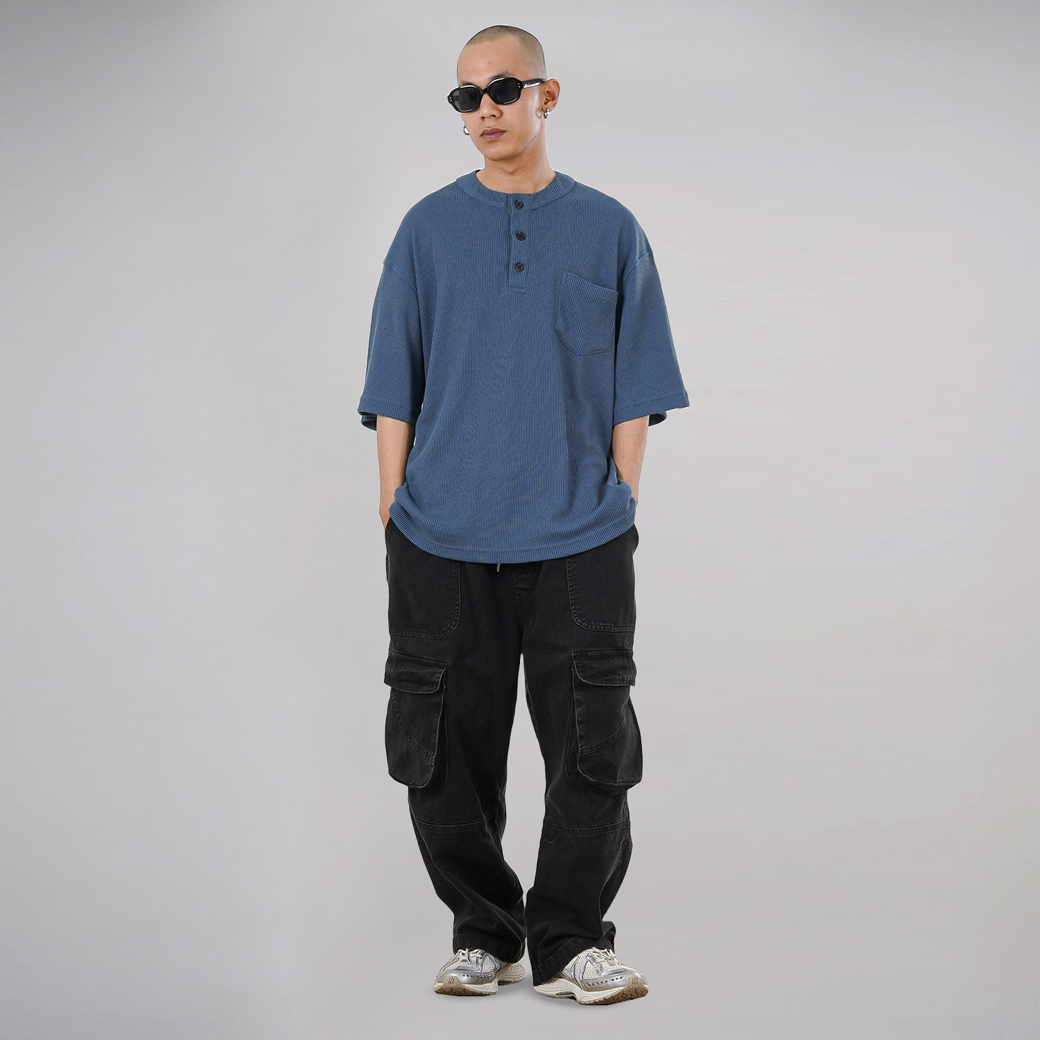 Noforty Project Oversize Poloshirt Syma Navy