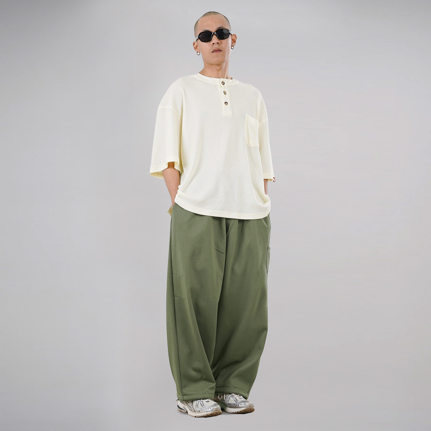 Noforty Project Oversize Poloshirt Waffle Syma Cream