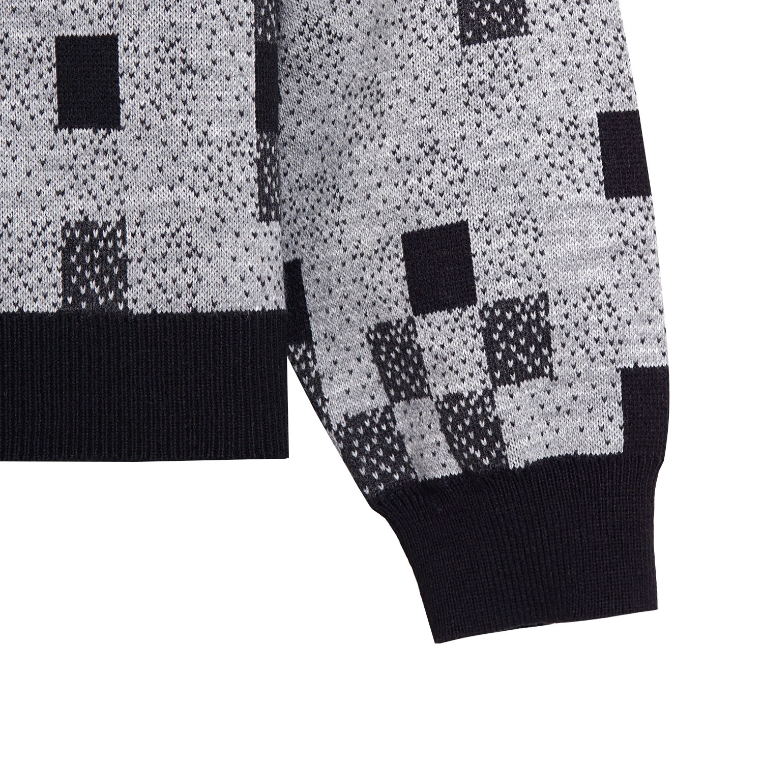 Noforty Project Oversize Knittwear Crewneck Oreo Grey