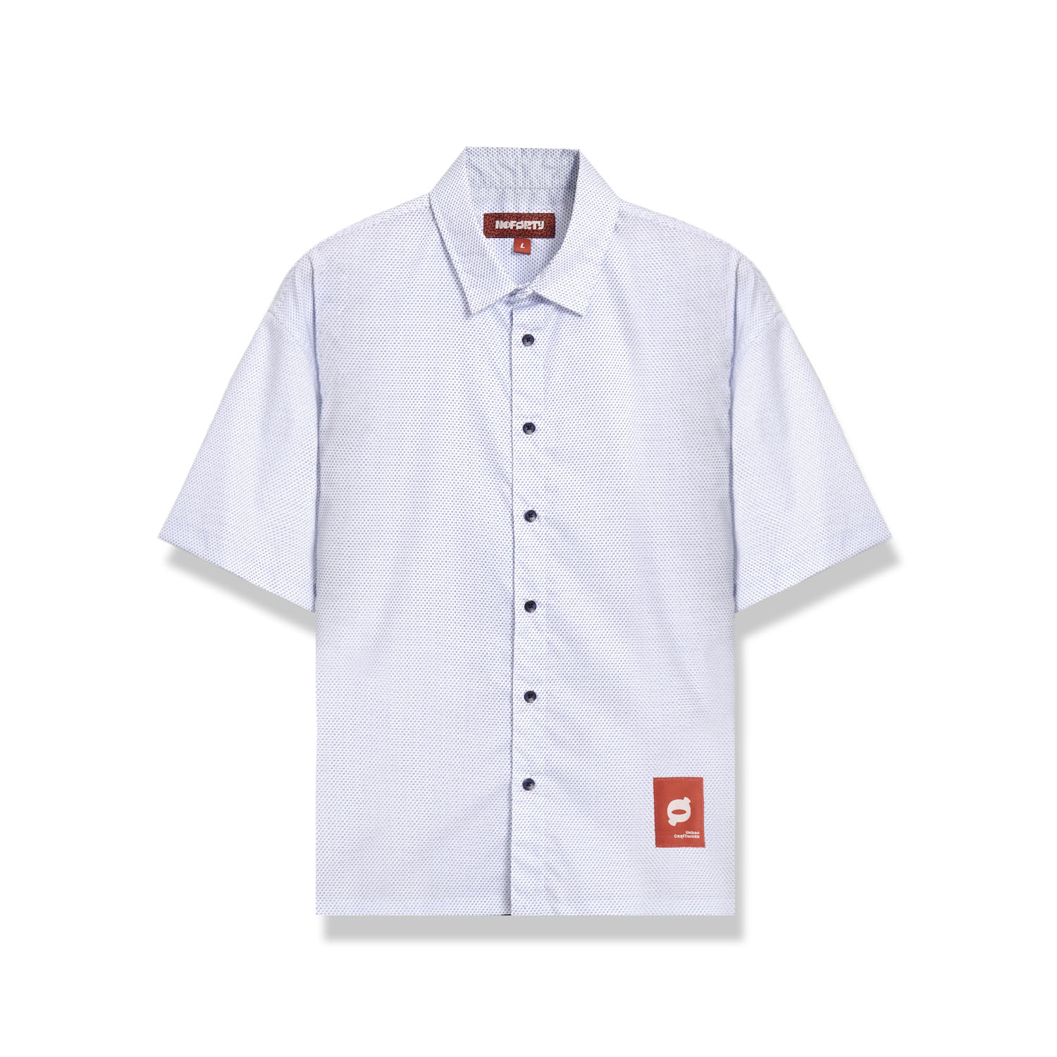 Noforty Project Oversize Boxy Short Shirt Nikola White